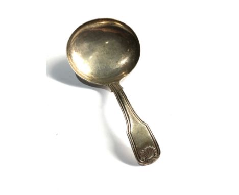 Antique Georgian silver tea caddy spoon 