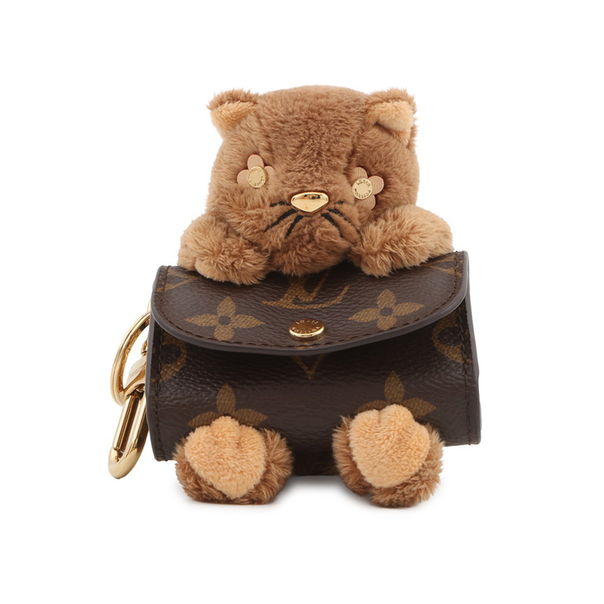 Louis Vuitton Accessories Bag Charm Monogram LV Cute M03748 LOUIS VUITTON Cat Women\'s