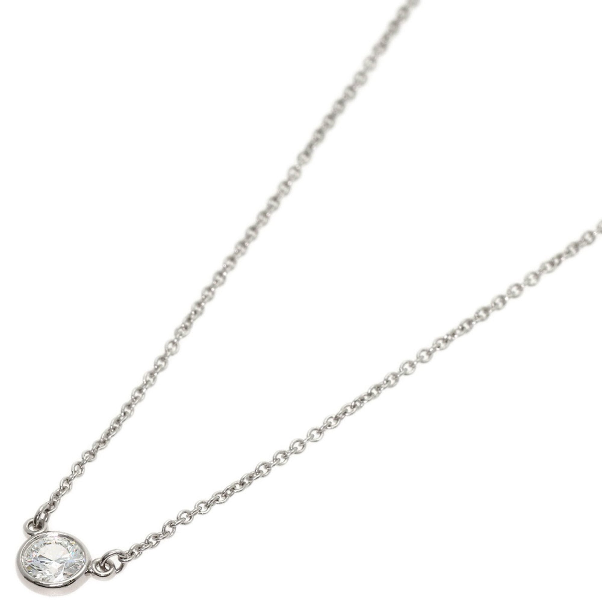 Tiffany & Co. By the Yard Diamond G-VS1-EX Necklace, Platinum PT950, Women\'s.