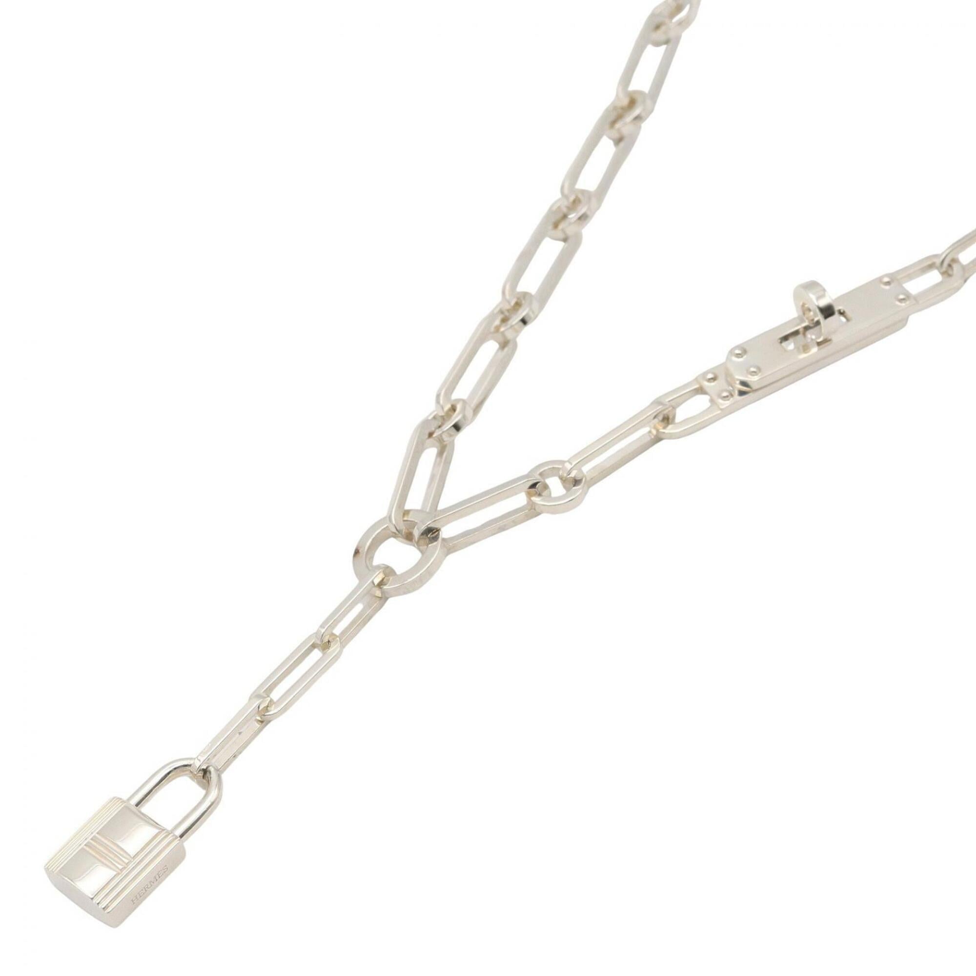 Hermes Kelly Chaine Necklace, Sterling Silver 925, Tone, Jewelry for Men and Women