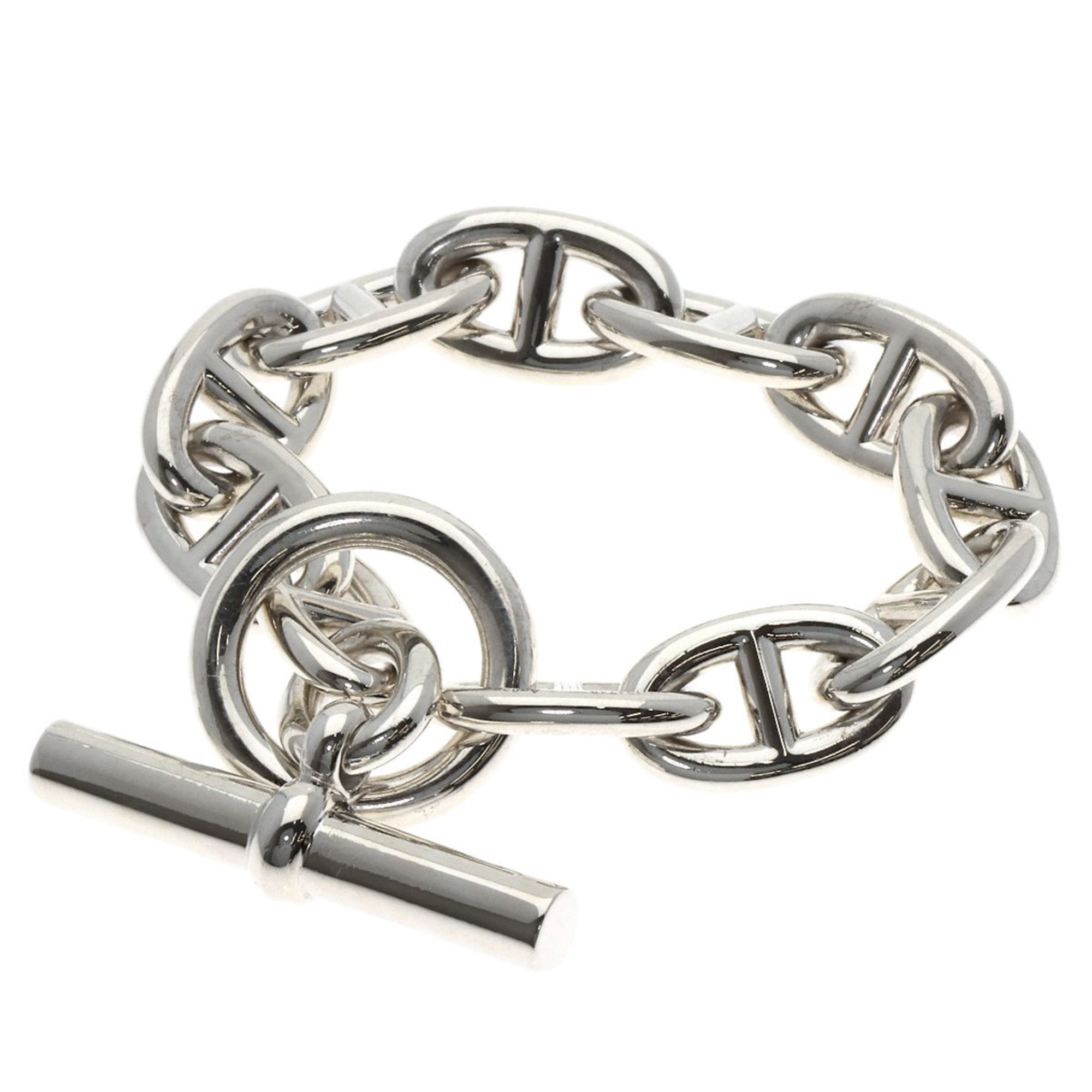 Hermes Herms Chaine d\'Ancre TGM 11-link bracelet in silver for women