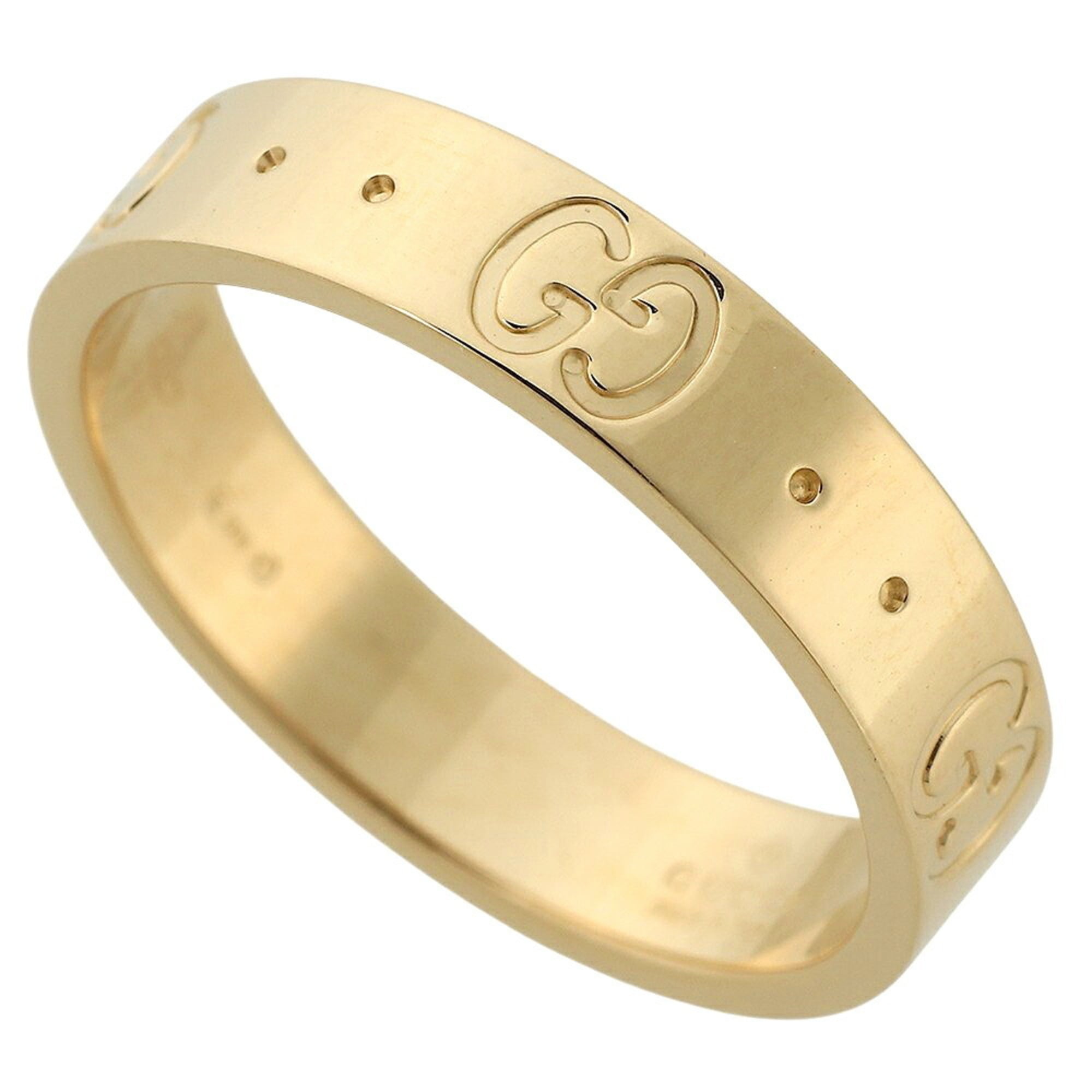 Gucci Interlocking G Icon Ring, 18K Yellow Gold, approximately 3.8g, Size #10 (approximately US size