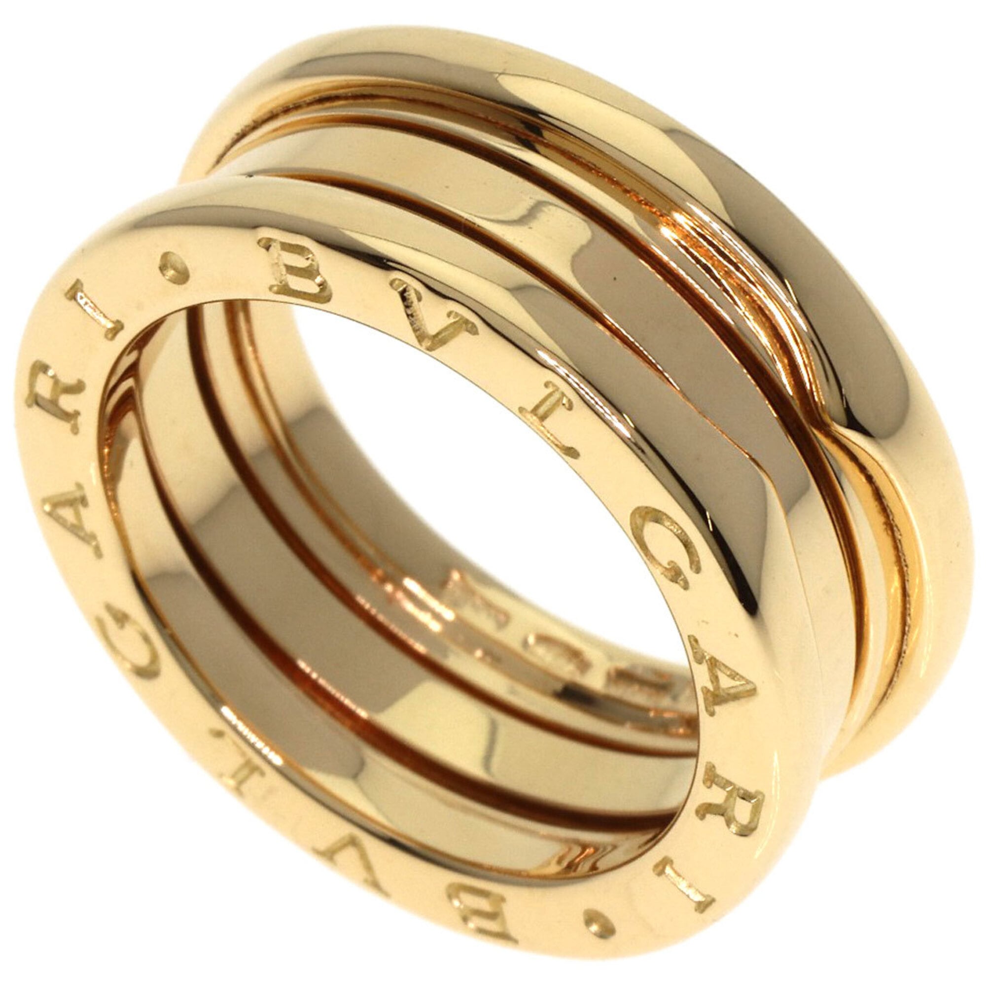 BVLGARI B-zero1 3-band ring #54, 18K yellow gold, women\'s.