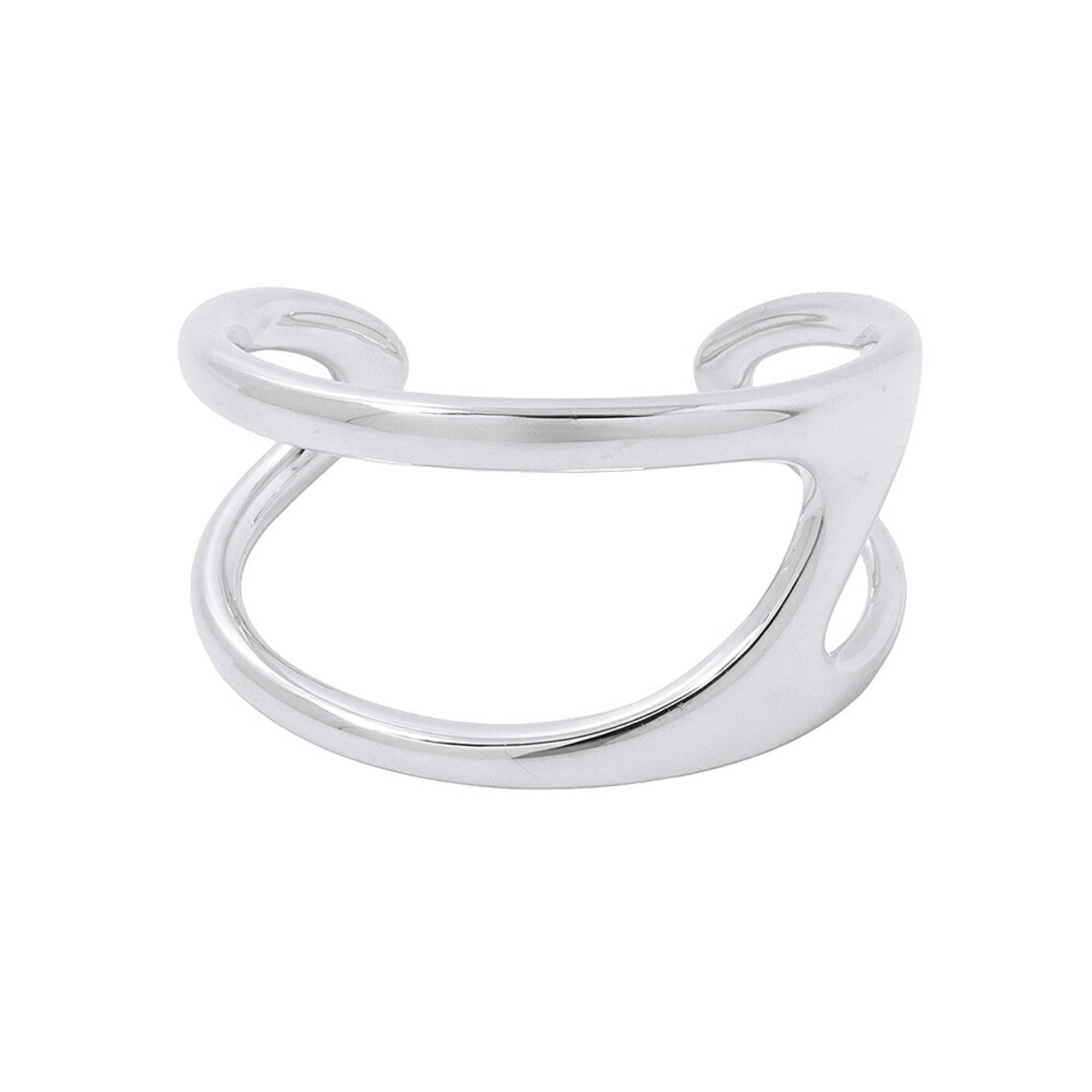 Hermes Chaine d\'Ancre Punk Bangle GM SV925 Silver Size 14 HERMES