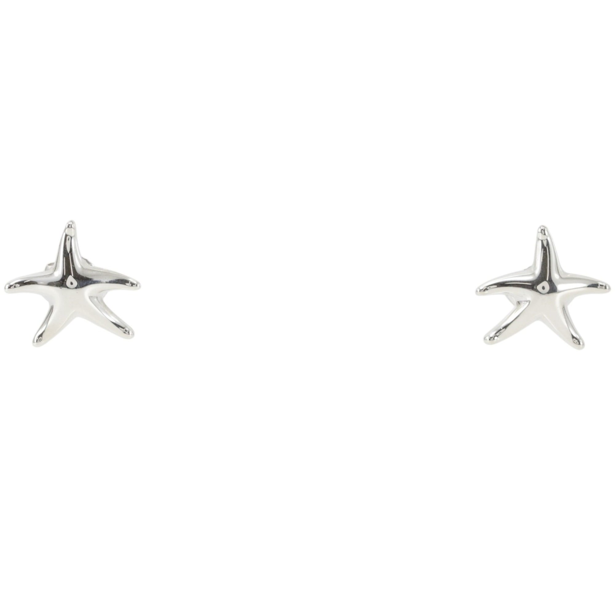 Tiffany & Co. Starfish Earrings, Sterling Silver 925, Approx. 4.0g, Women\'s.
