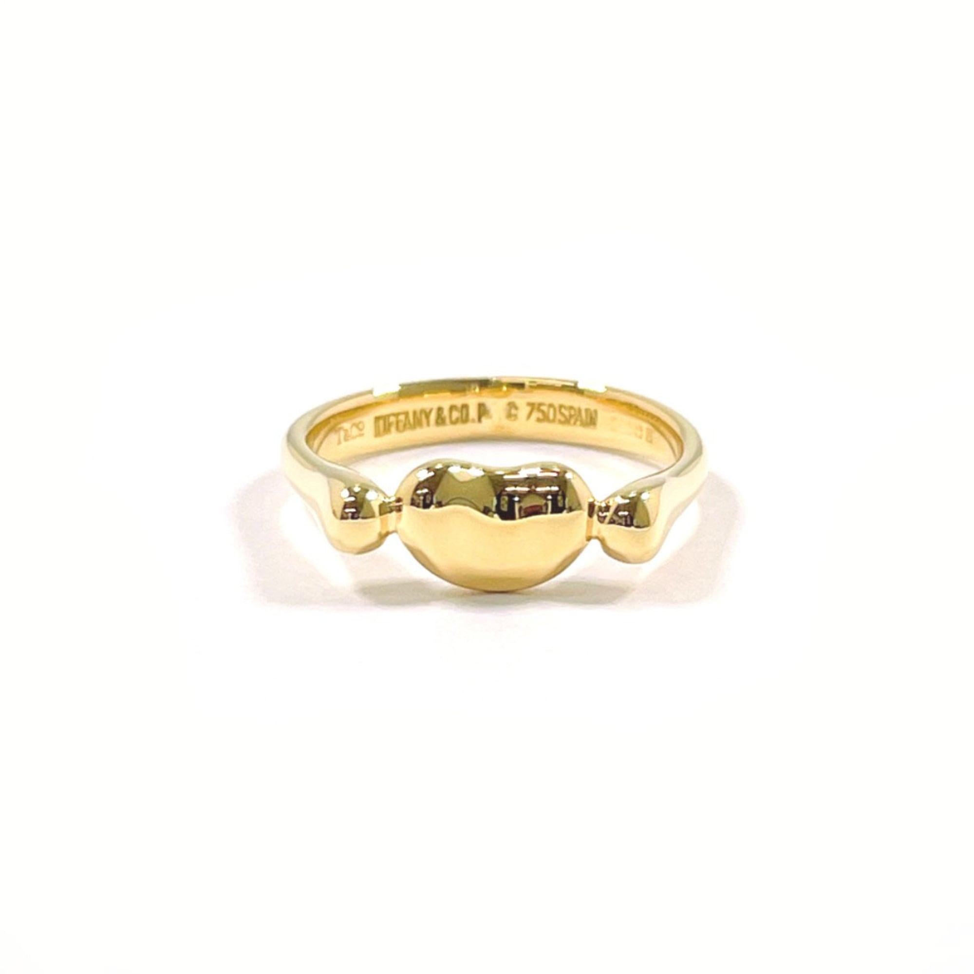 TIFFANY&Co. Tiffany Bean Ring, 18K Yellow Gold, Size 9, Women\'s