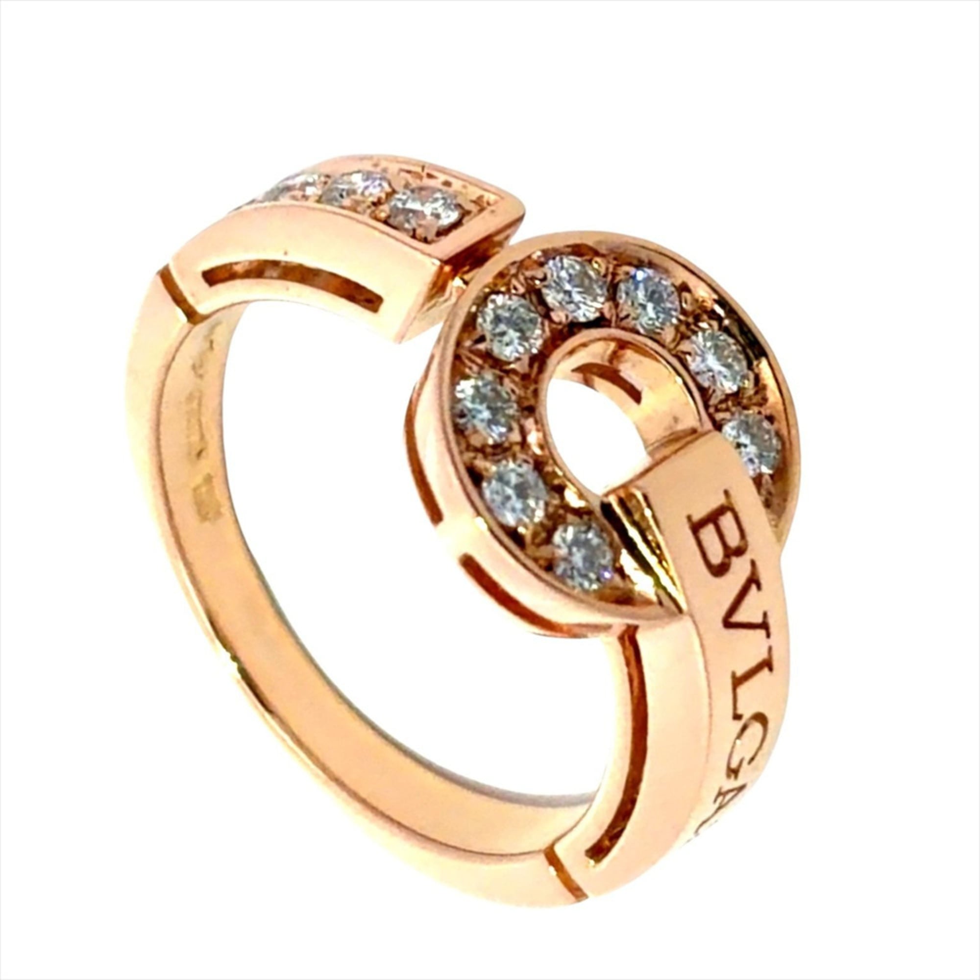 Bvlgari Bulgari Ring, Diamond Approx. 18K Pink Gold, 5.0g