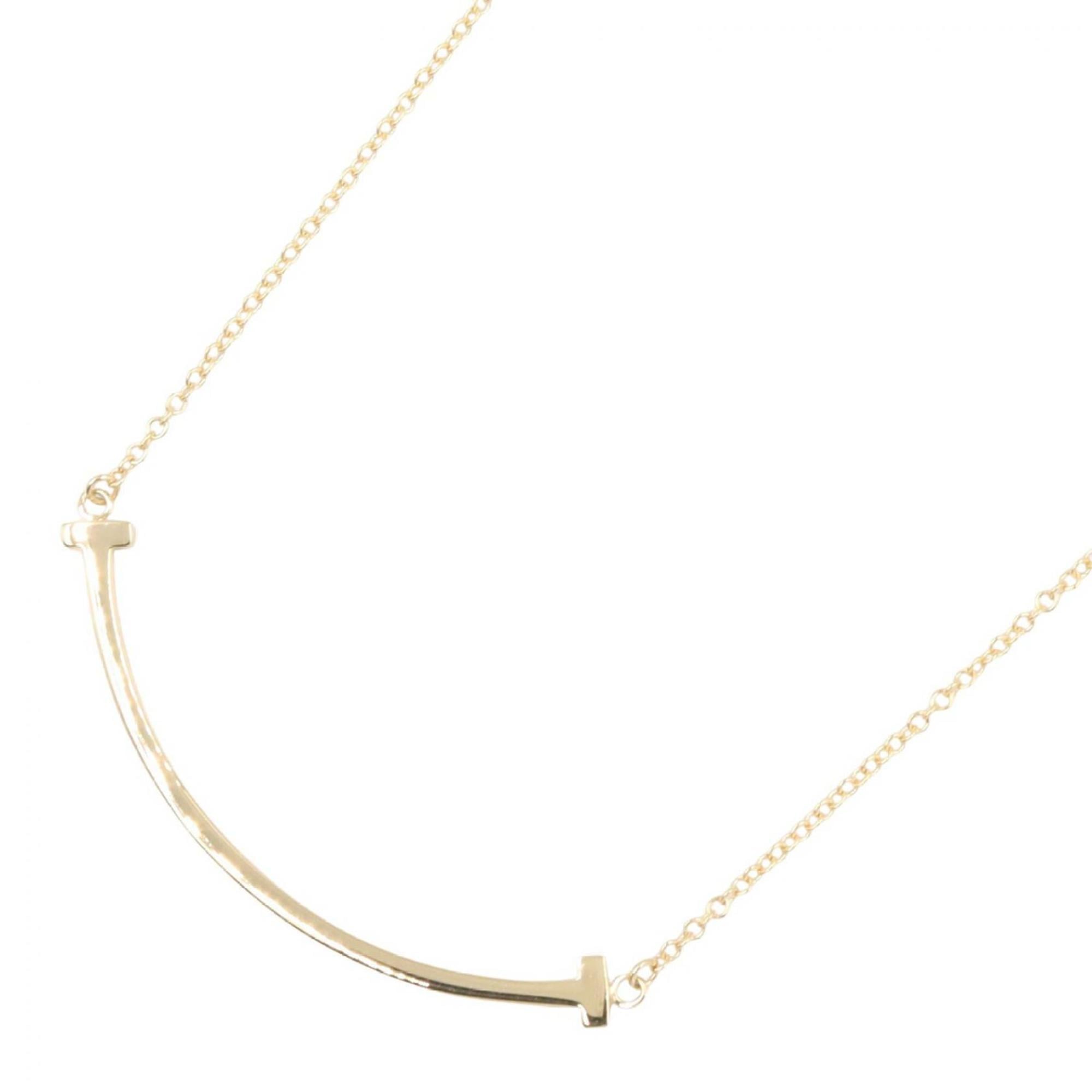 Tiffany & Co. T Smile Small Necklace, 18K (Yellow Gold), Women\'s Jewelry, Gold Tone