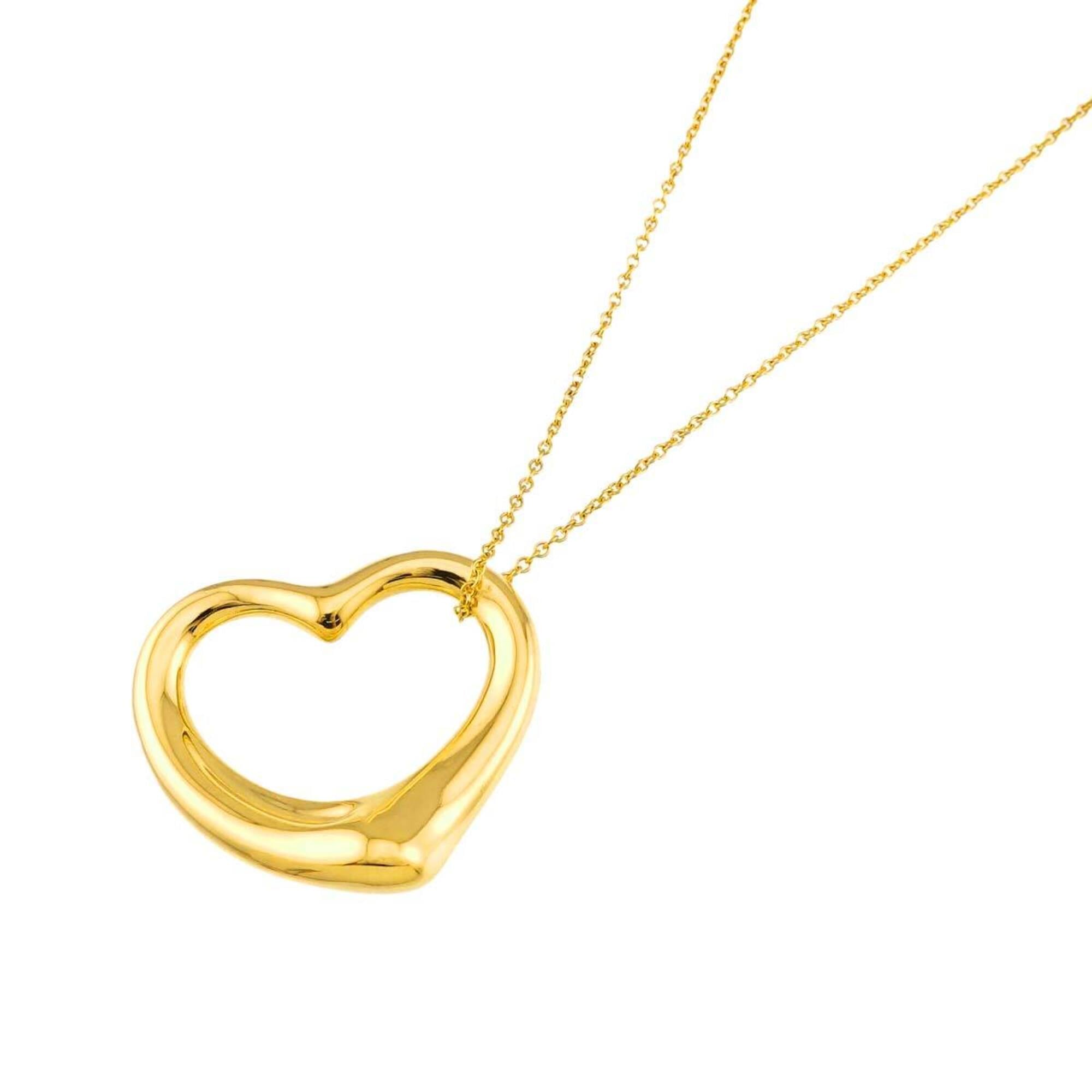 Tiffany & Co. Heart Necklace, 27mm wide, 45cm length, 18K Yellow Gold (750) Open Necklace