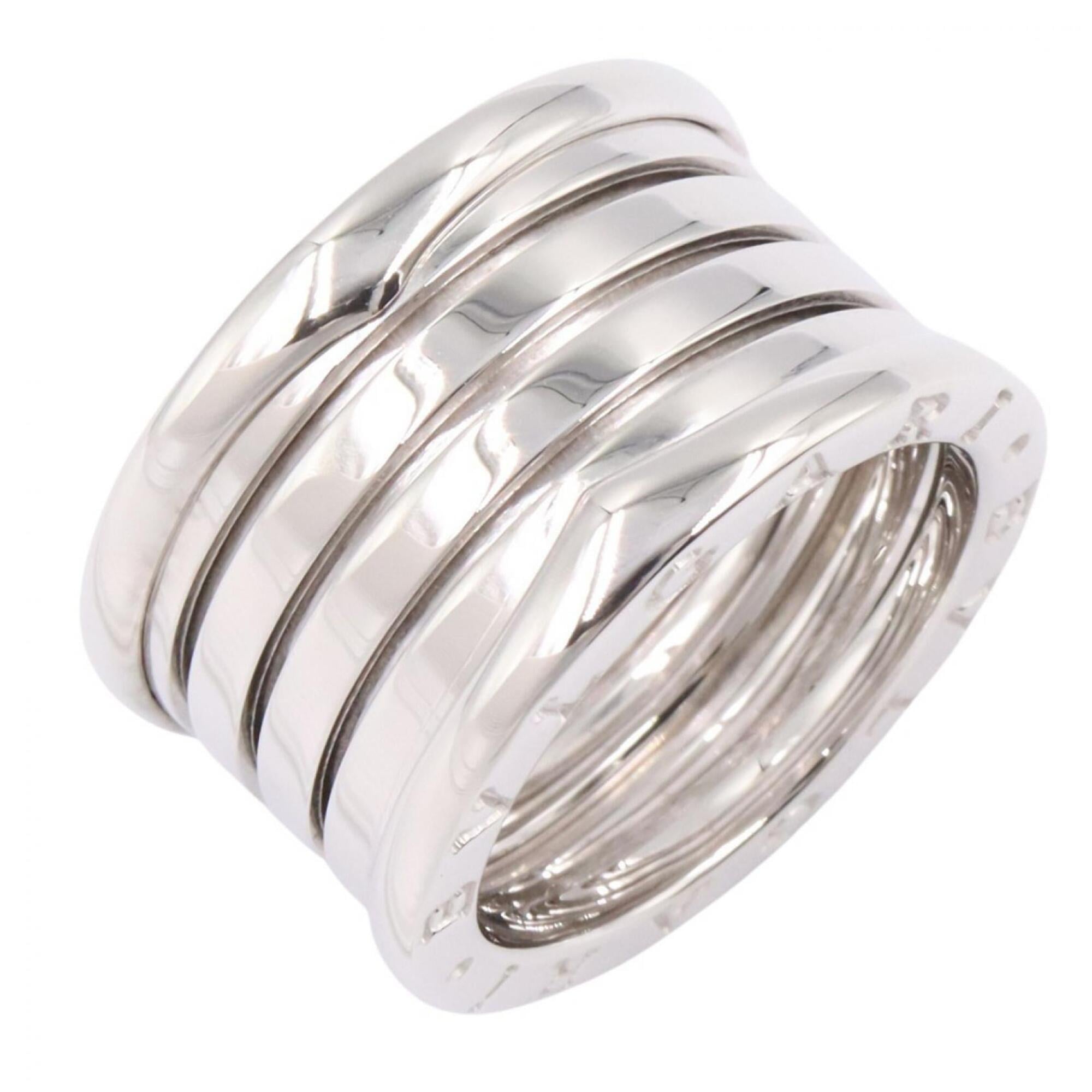 Bvlgari Bulgari B-zero1 Ring, 4-band ring, 18K White Gold (18KWG), Silver-tone, for Men and Women, I