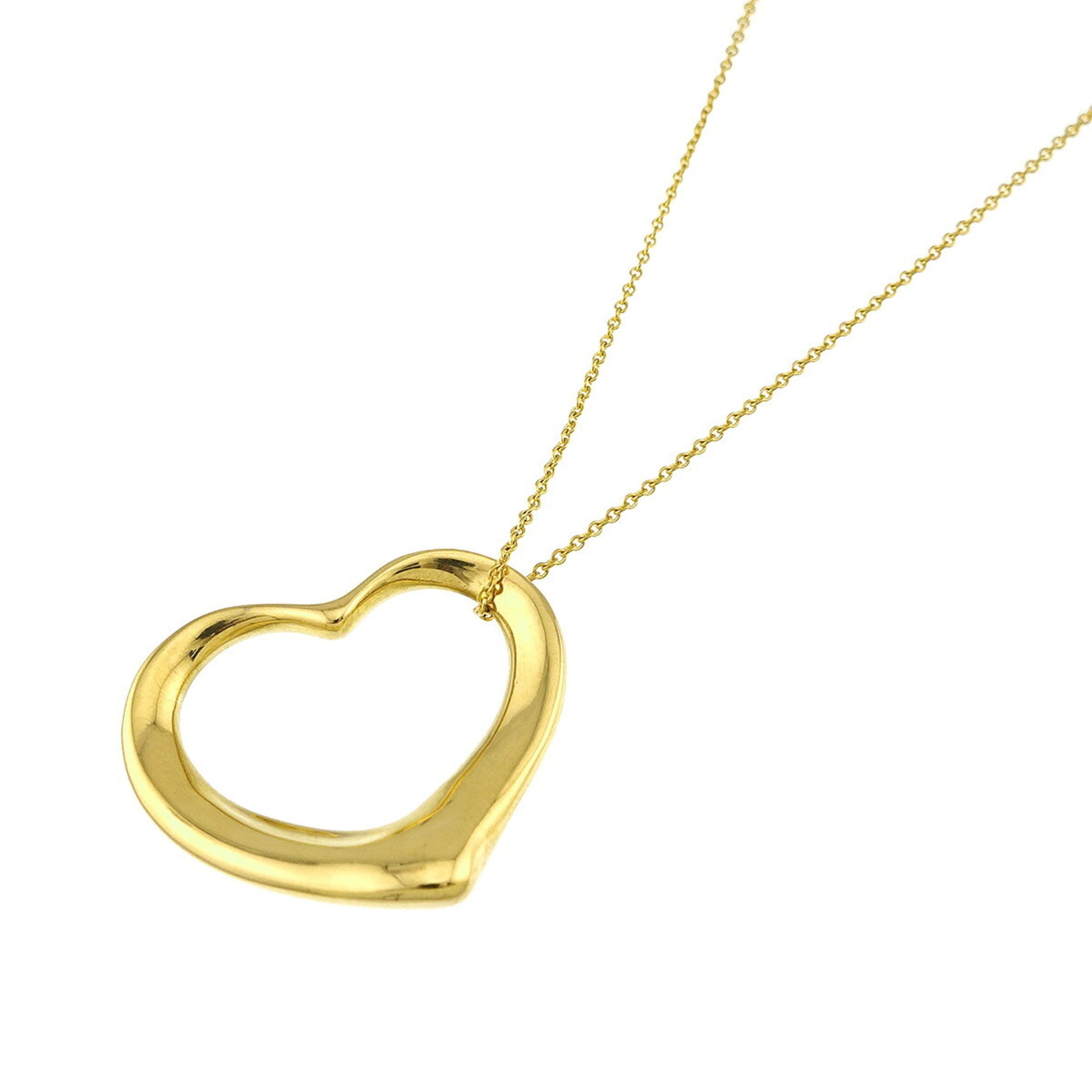 Tiffany & Co. Heart Necklace, 28mm wide, 45cm length, 18K Yellow Gold (750) Open Necklace