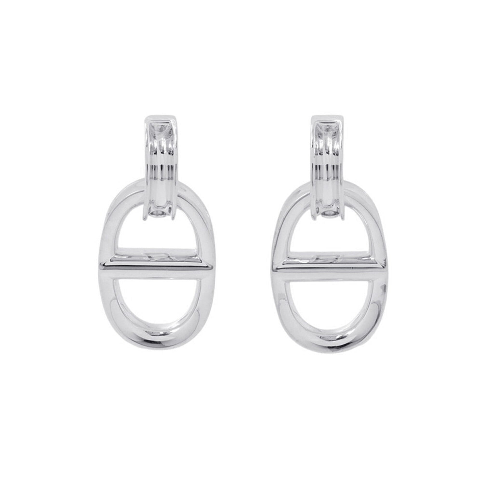 Hermes Earrings Chaine d\'Ancre Reponse SV925 Silver HERMES