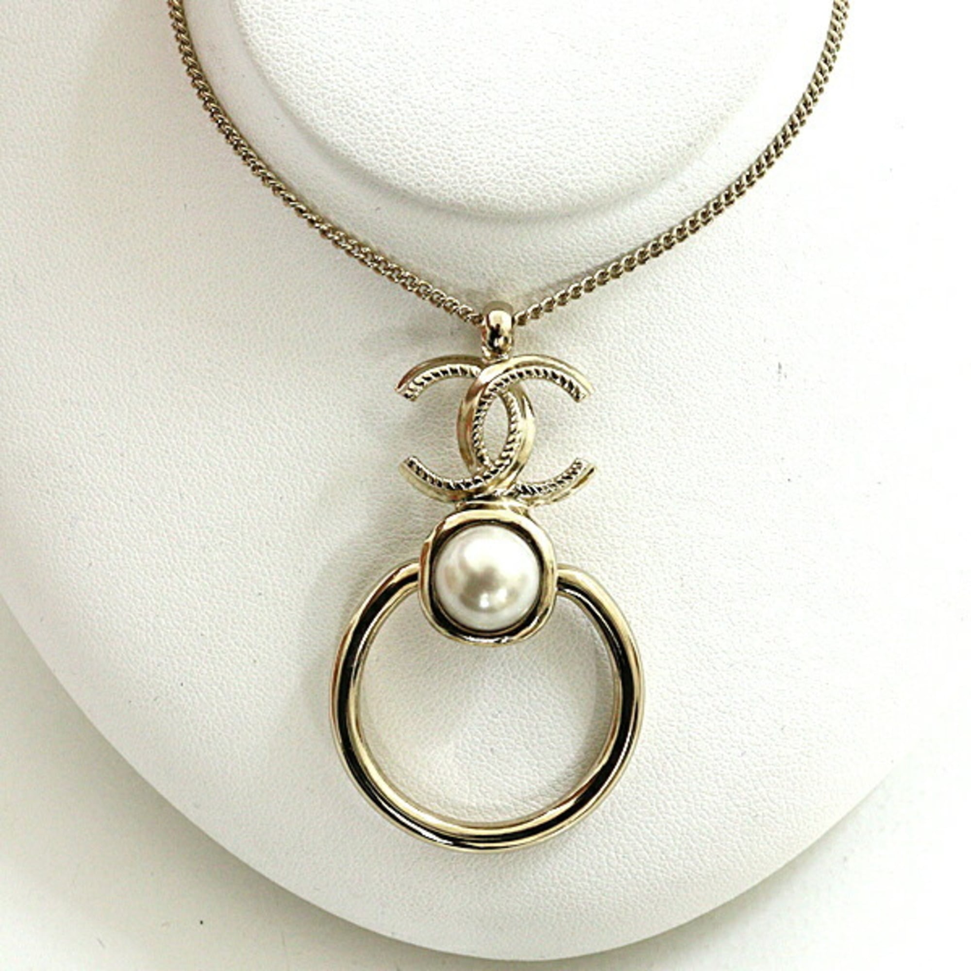 CHANEL GP Necklace Light Gold