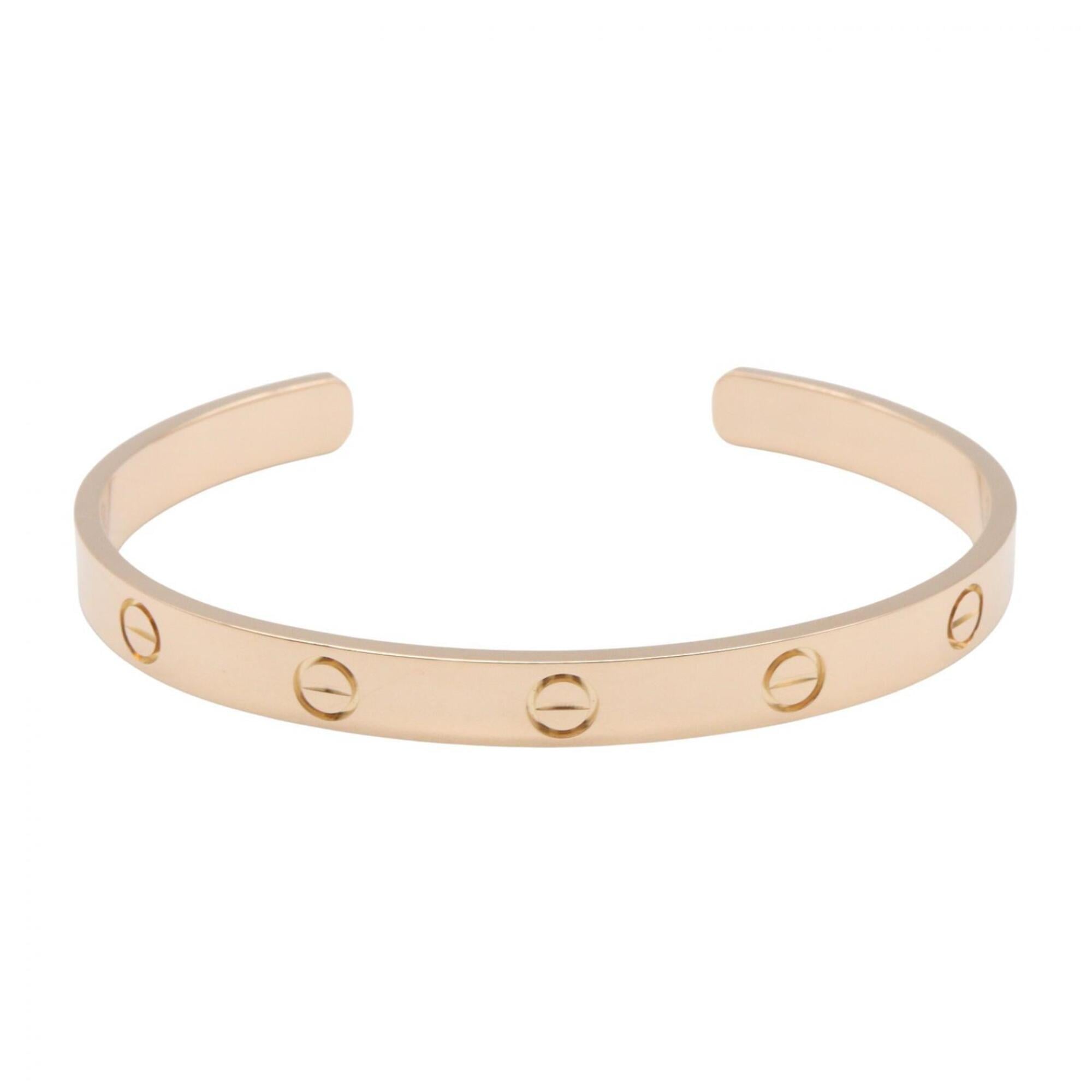 Cartier Love Open Bracelet, 18K Pink Gold (PG), Women\'s Tone
