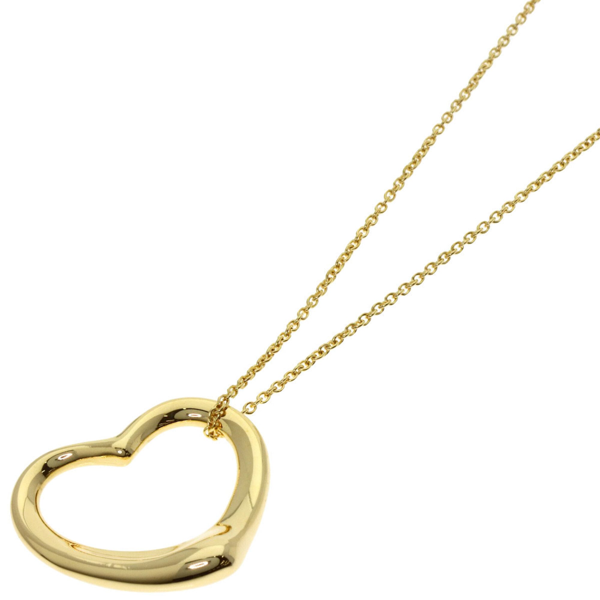 Tiffany & Co. Open Heart Necklace, 18K Yellow Gold, Women\'s.
