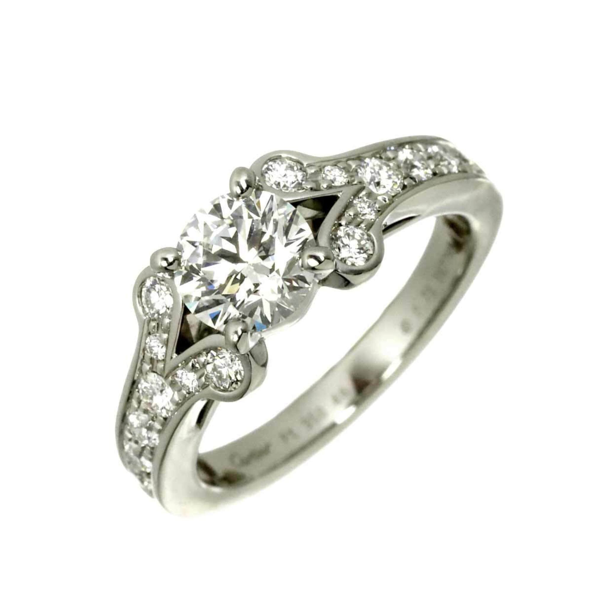 Cartier Ballerine Diamond Ring, 0.71ct, H VVS1, EX, Size #46, Platinum.
