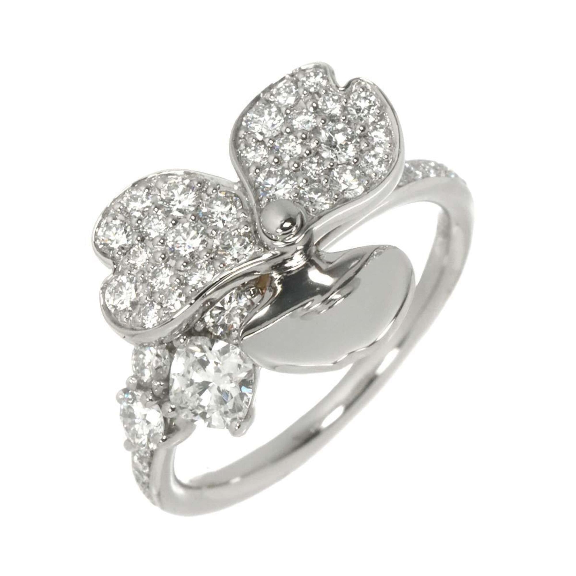 Tiffany & Co. Paper Flower Ring with Diamonds, Platinum (Pt) - Design