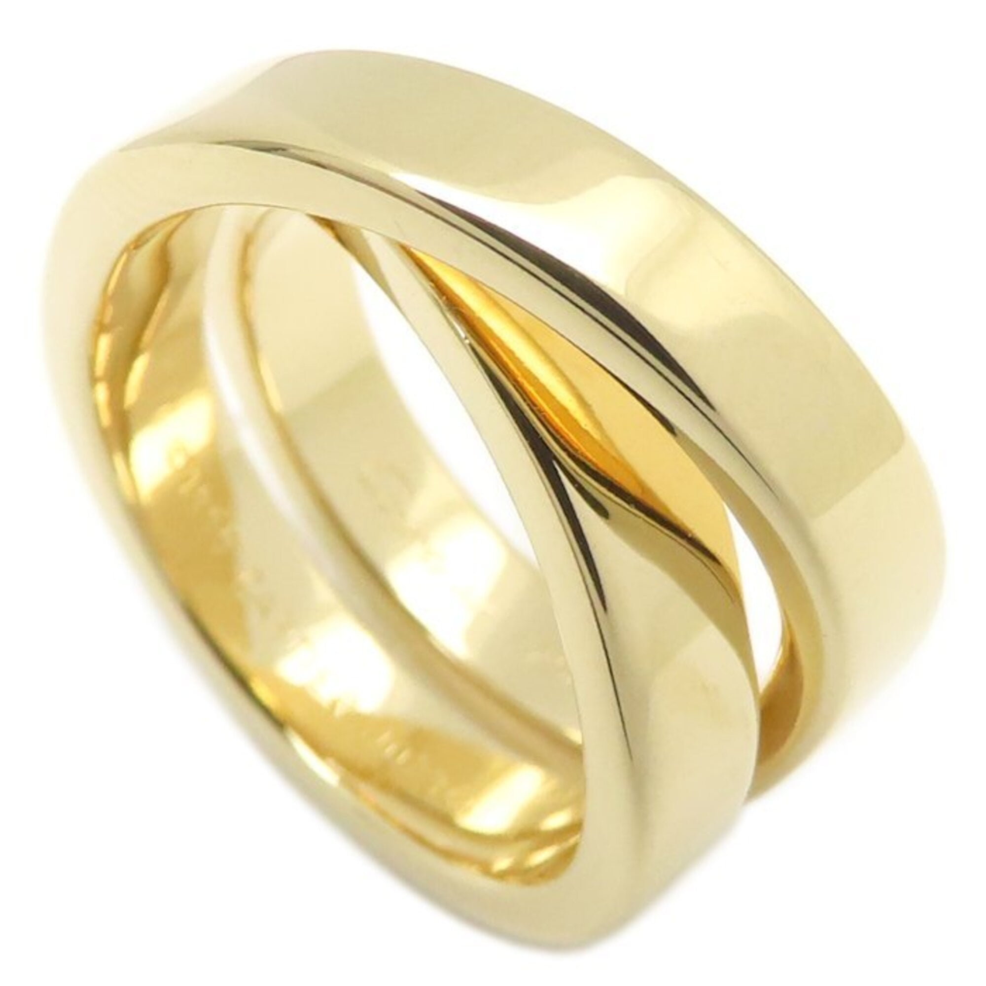 CARTIER Nouvelle Vague Ring, Size #51, 18K Yellow Gold, Women\'s, Item No. 295700