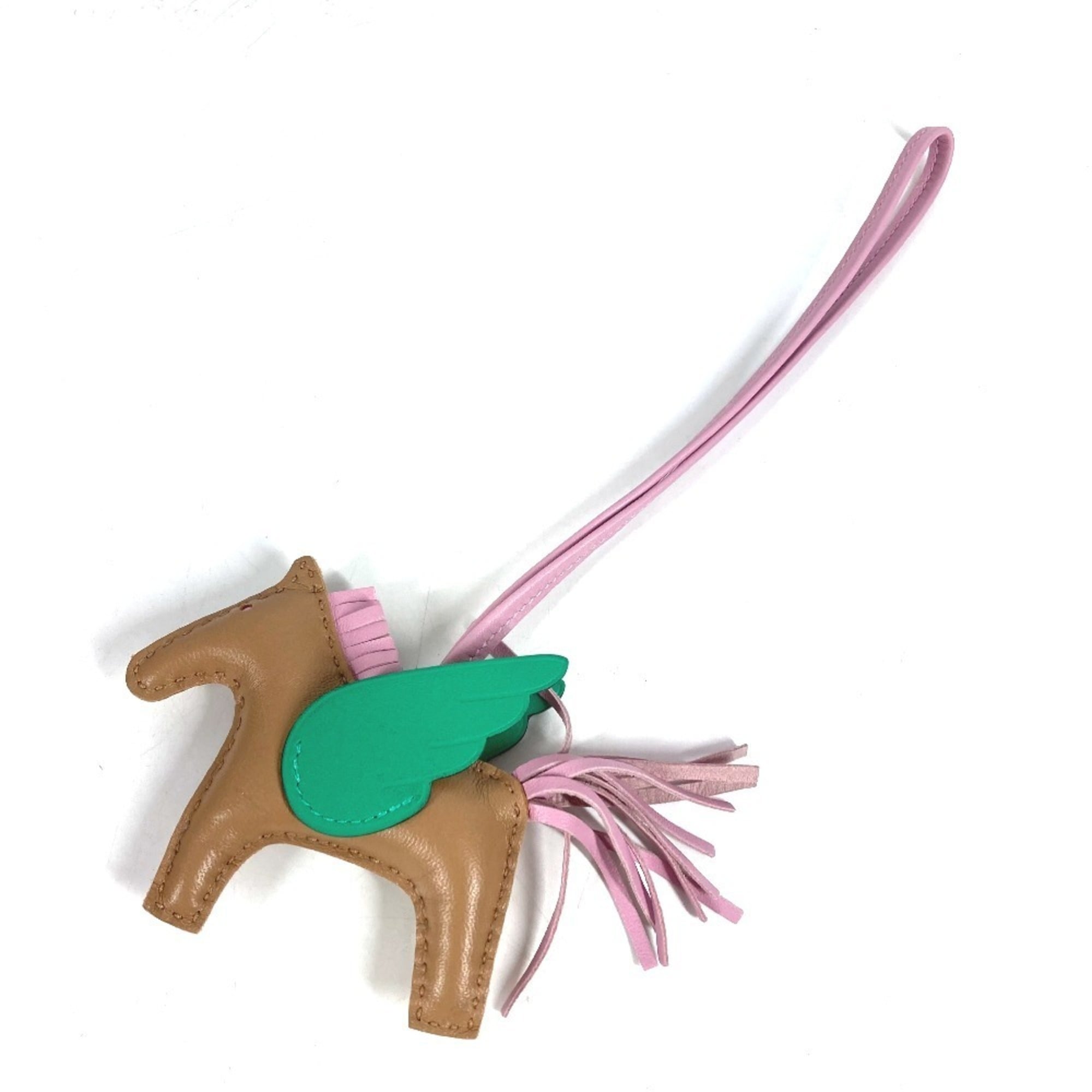 HERMES Hermes Horse Keychain Cheval Rodeo Pegasus PM Accessory Bag Charm Agneau Milo Men\'s Women\'s