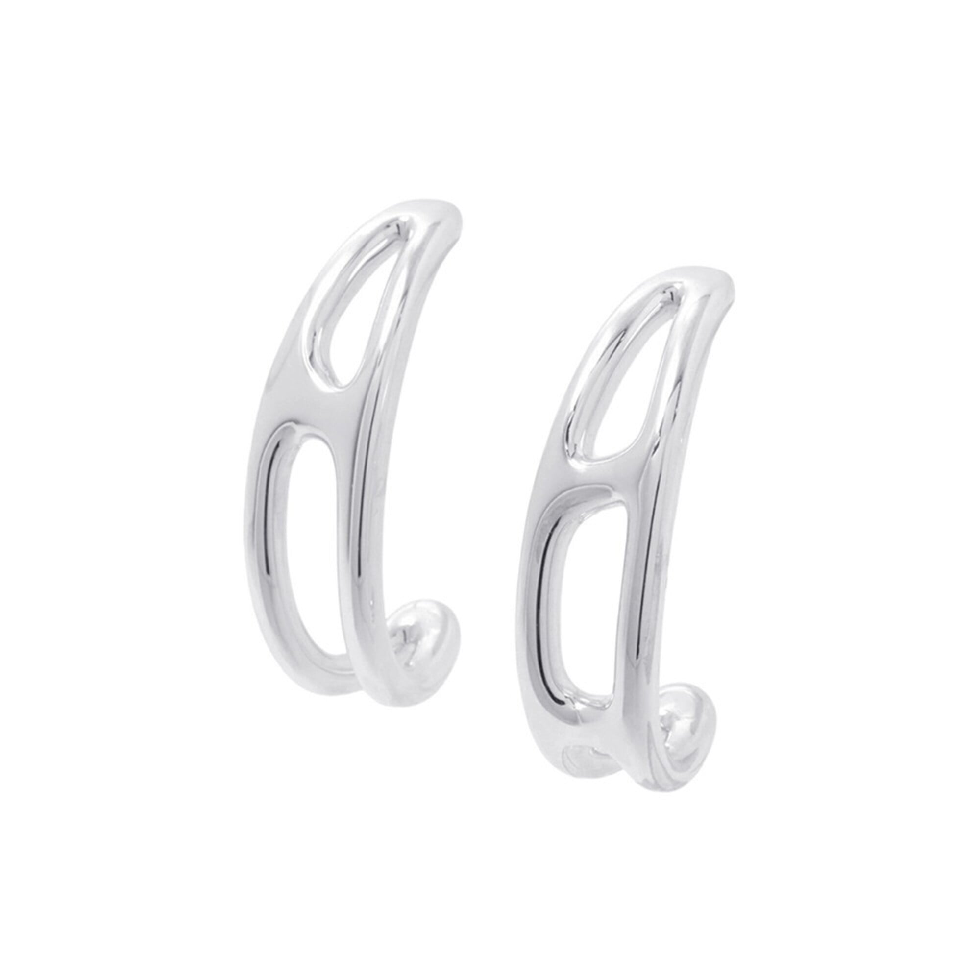 Hermes Earrings Chaine d\'Ancre Punk Anchor SV925 Silver HERMES