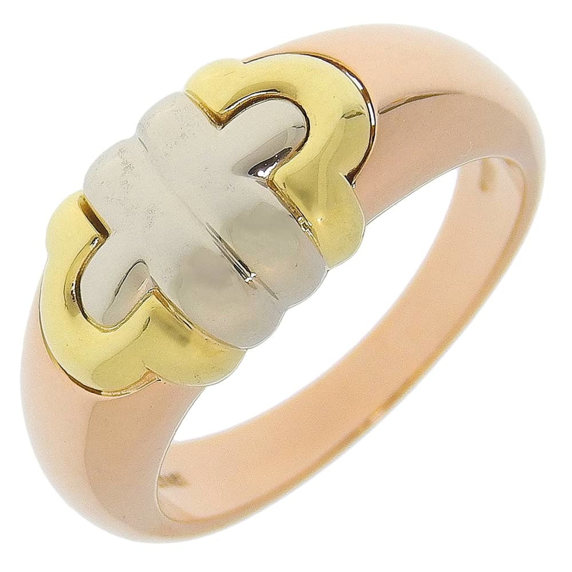 Bulgari BVLGARI Parentesi Ring, Size 8.5, 18K Yellow Gold, Approx. 6.2g, Women\'s