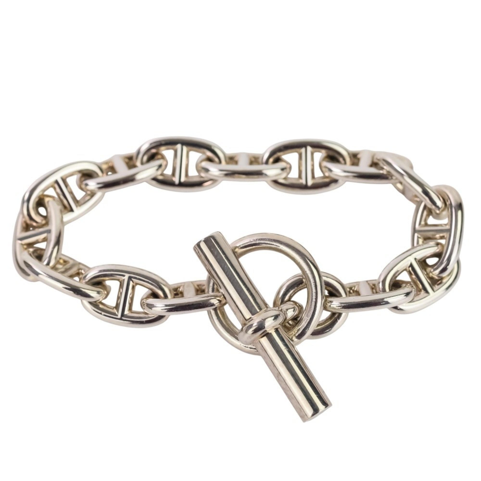 HERMES Chaine d\'Ancre MM 14-link bracelet, sterling silver 925, women\'s.