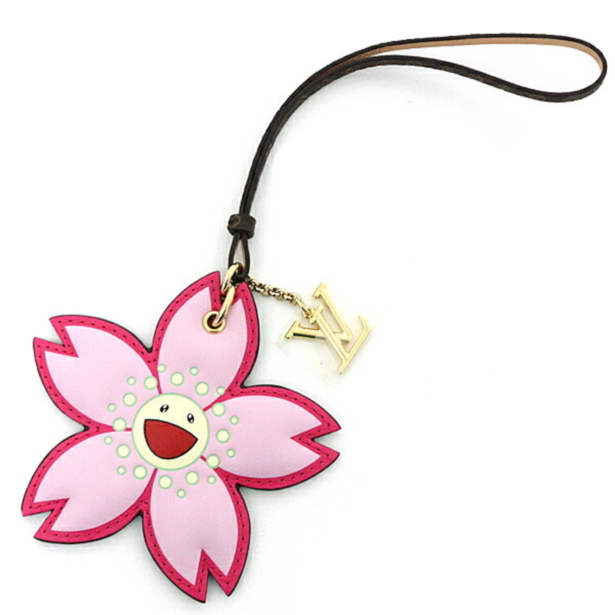 LOUIS VUITTON x Takashi Murakami LV TM Bag Charm Cherry Blossom M02475 Pink