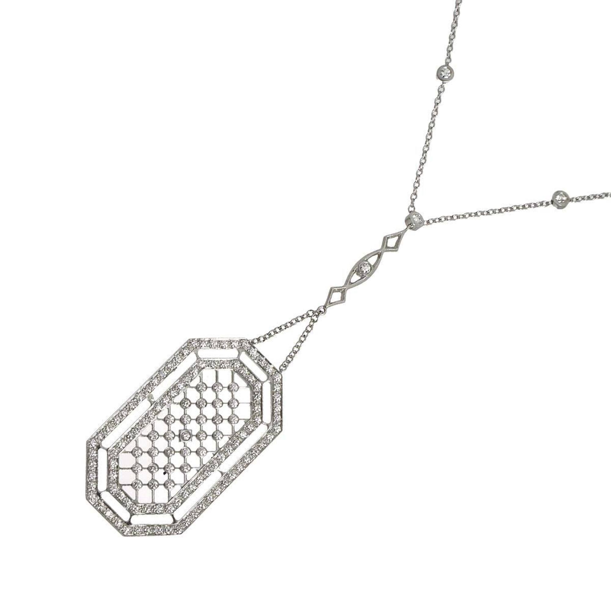 Tiffany & Co. Voile Diamond Necklace, 40cm, Platinum (Pt)