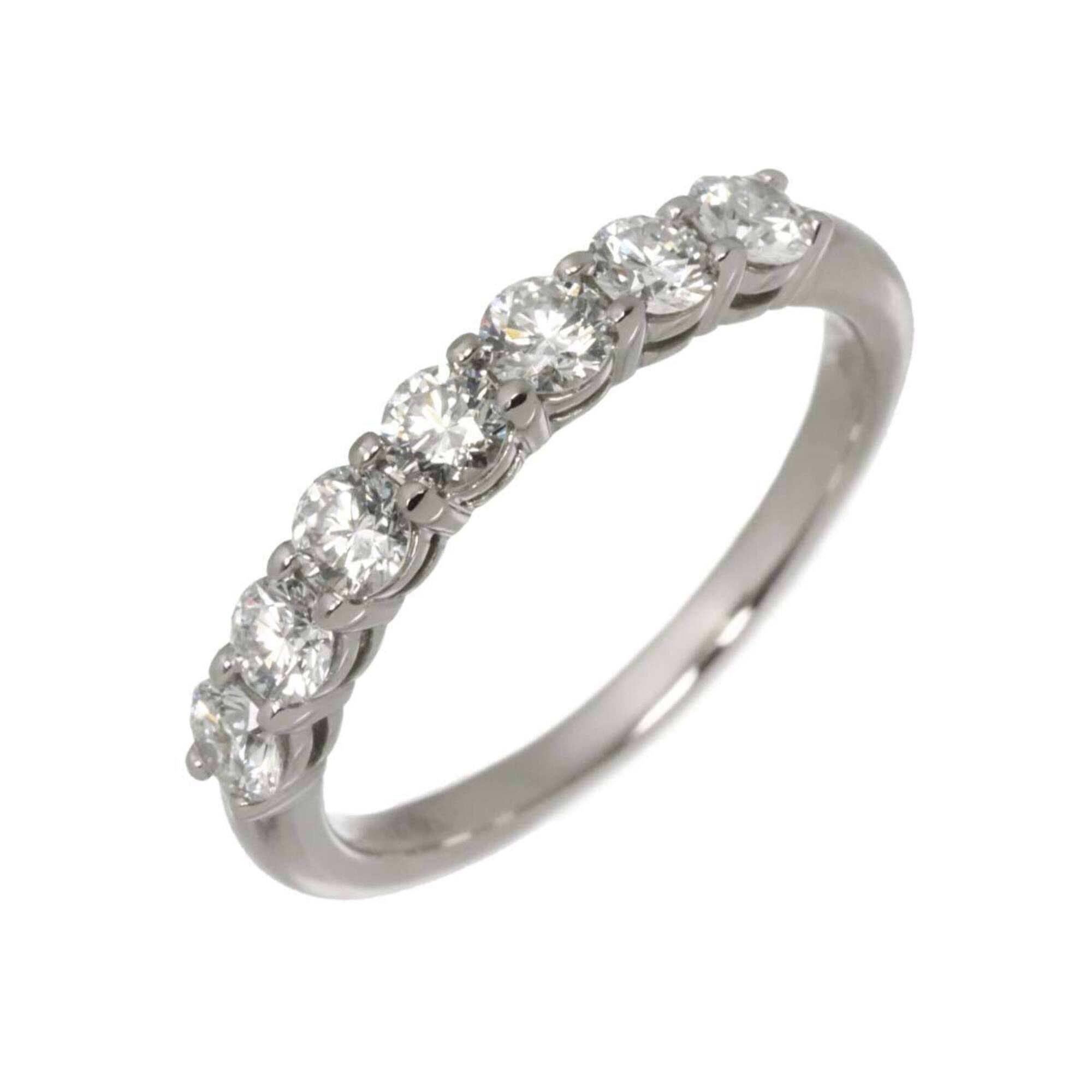Tiffany & Co. Forever Ring, Half Diamond, 3mm Wide, Platinum, Embrace Diamond Ring