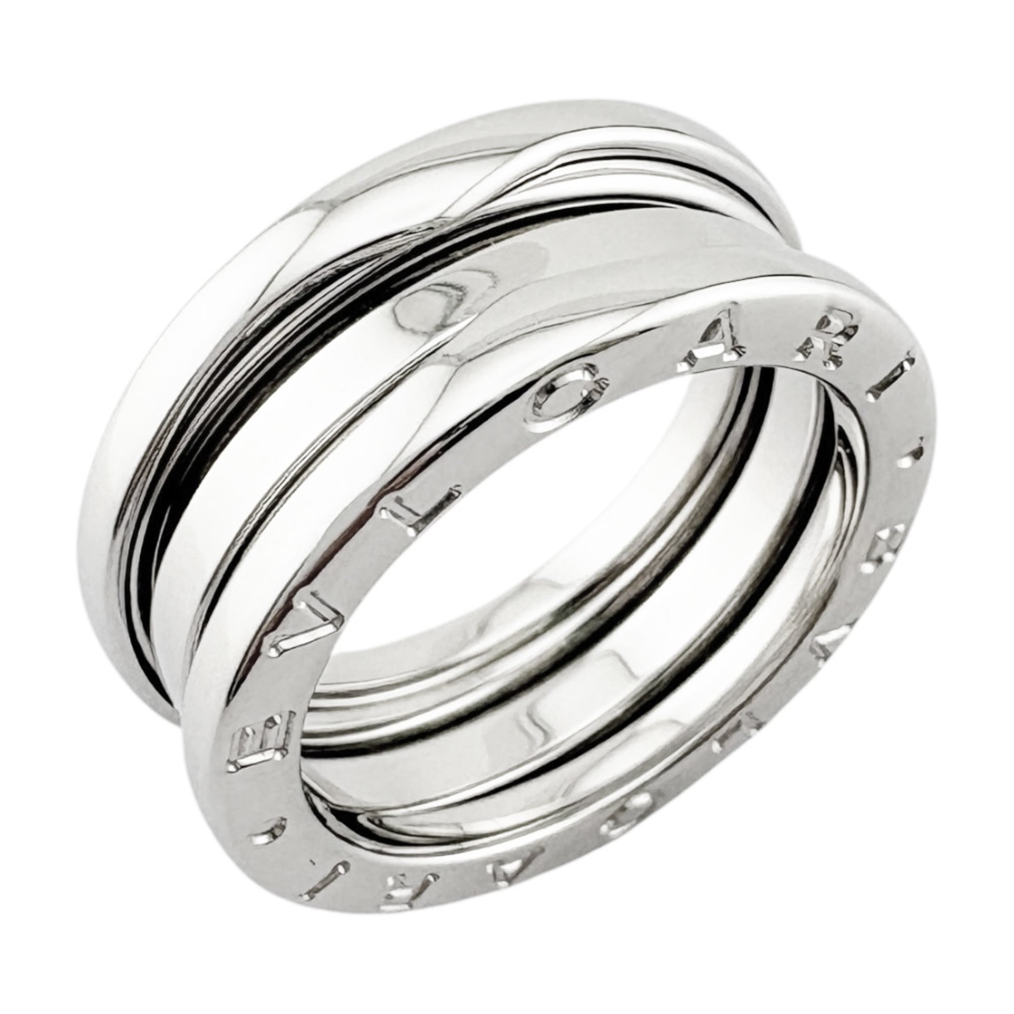 Bulgari B-zero.1 3-band ring, 1, 18K white gold, women\'s BVLGARI
