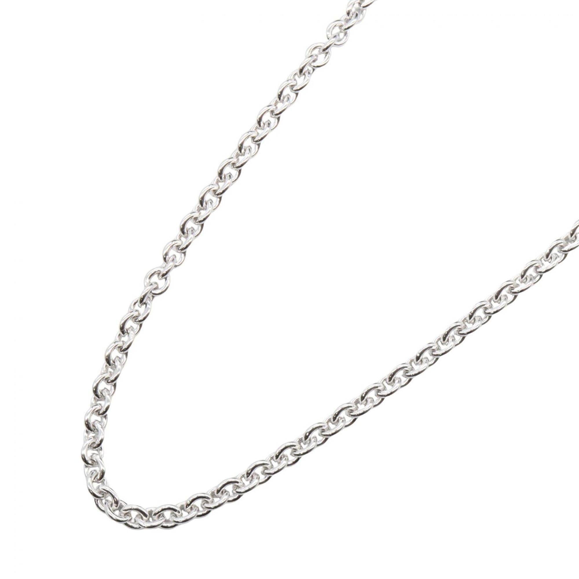 Bulgari BVLGARI Catene Necklace, 18KWG (White Gold), Silver Tone, for Men and Women