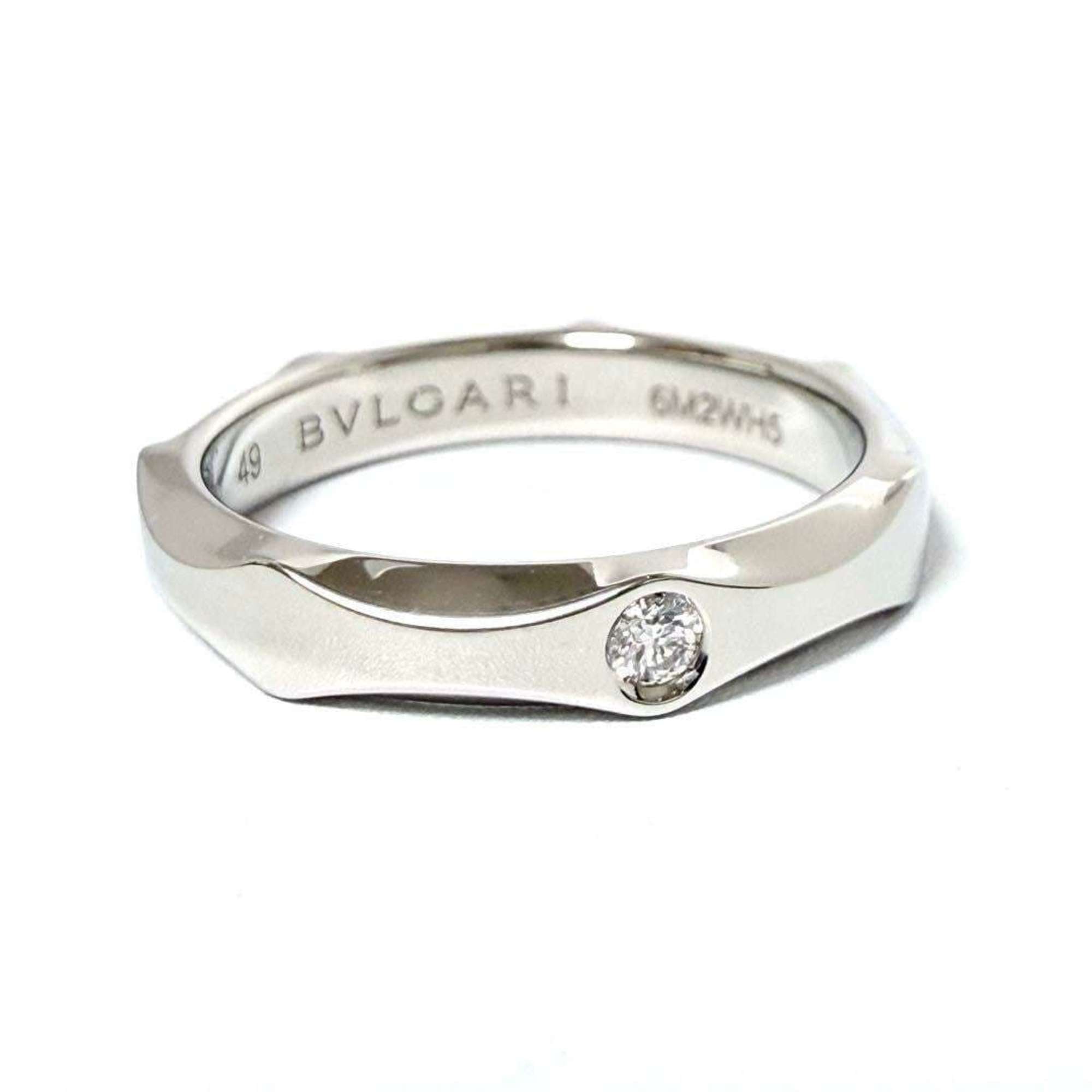 Bvlgari Infinito Wedding Band Ring in Platinum