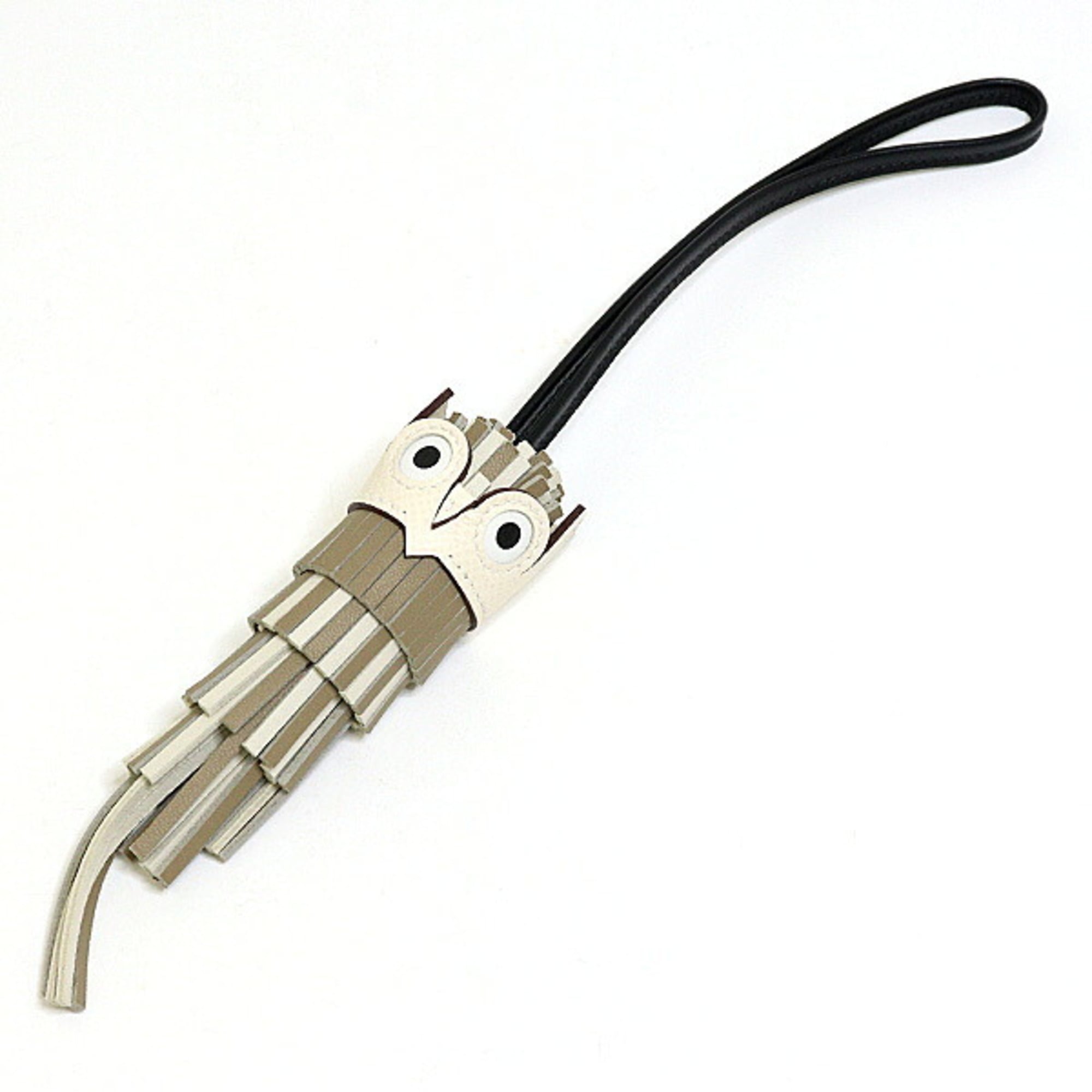 Hermes Bag Charm Chouette Grey Lambskin/Epsom/Swift Owl K Stamp (2025) S