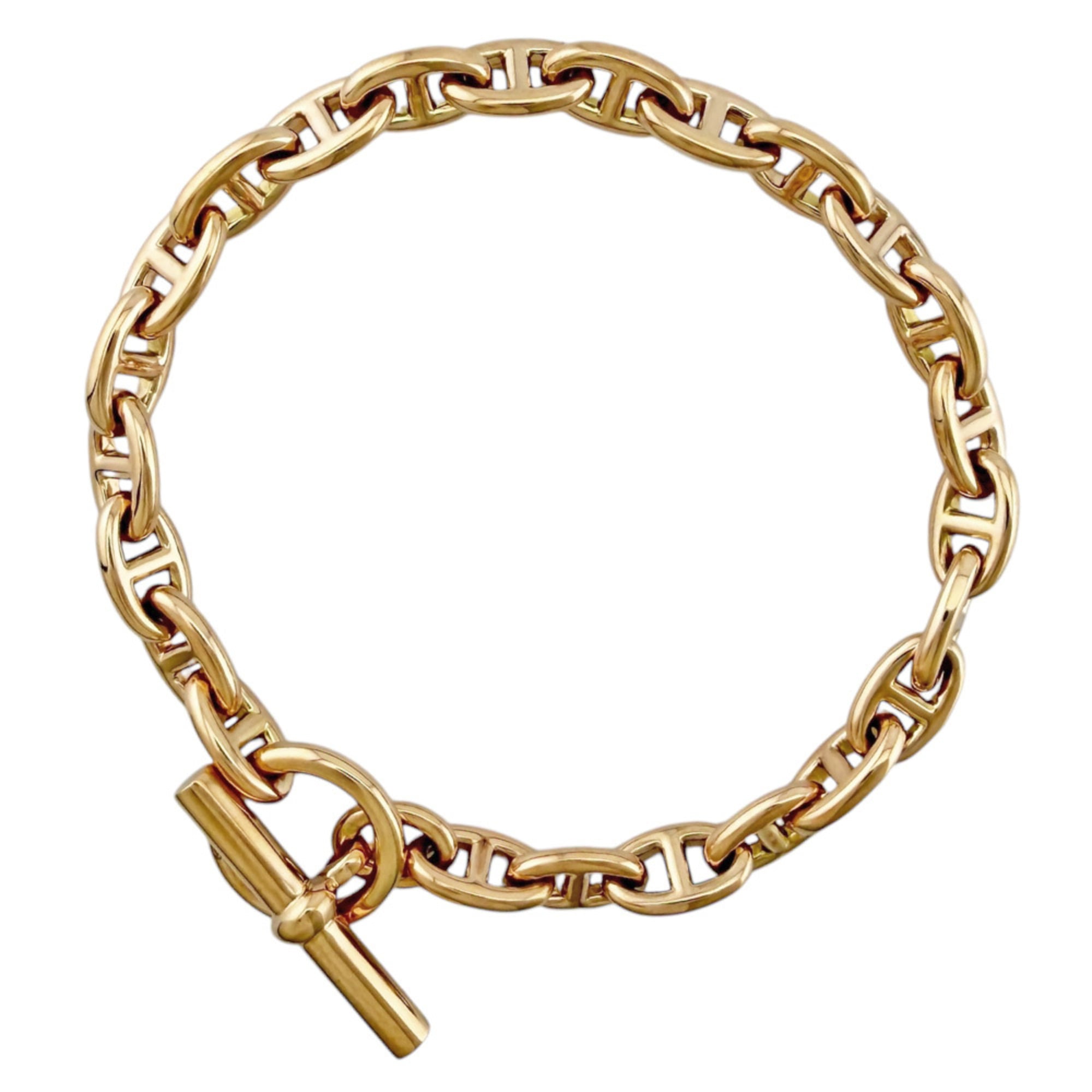 Hermes Chaine d\'Ancre Bracelet, 18K Pink Gold, Women\'s HERMES