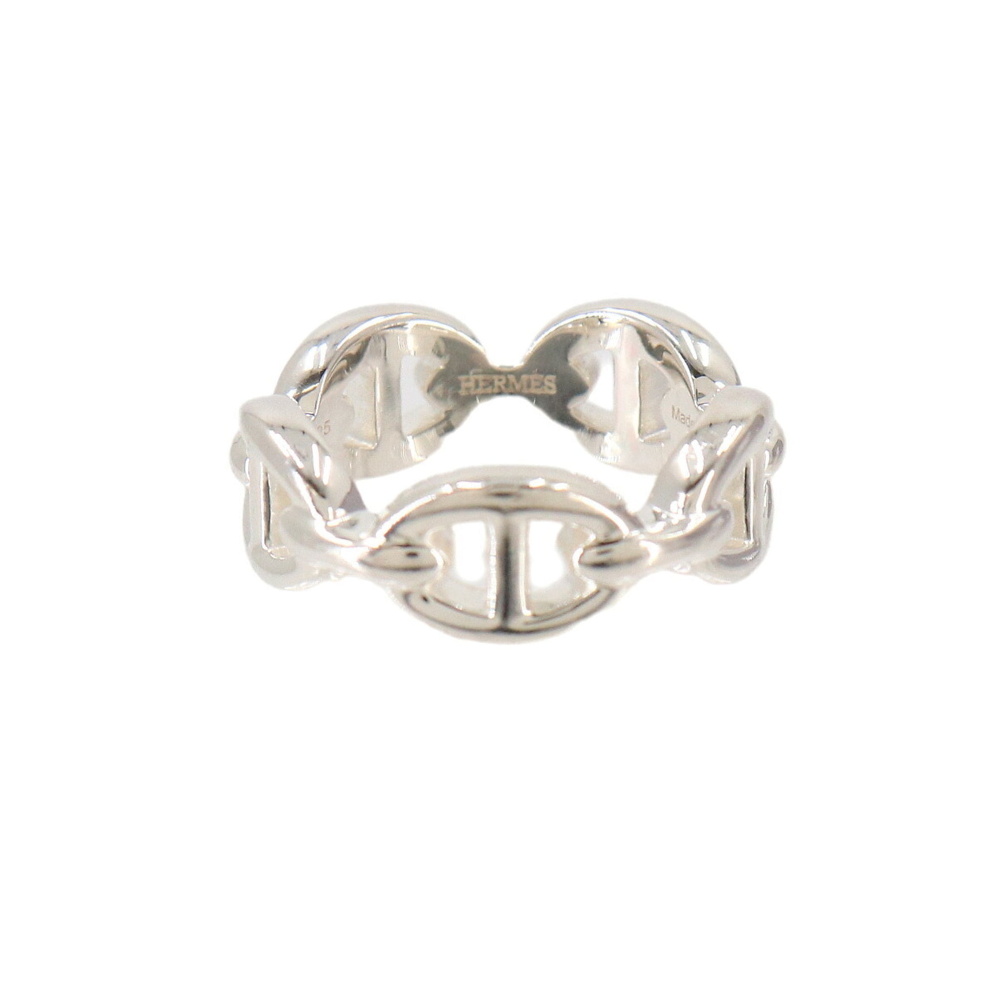 Hermes Chaine d\'Ancre EnchainŽe PM #50 Ring, SV 925 Silver Ring