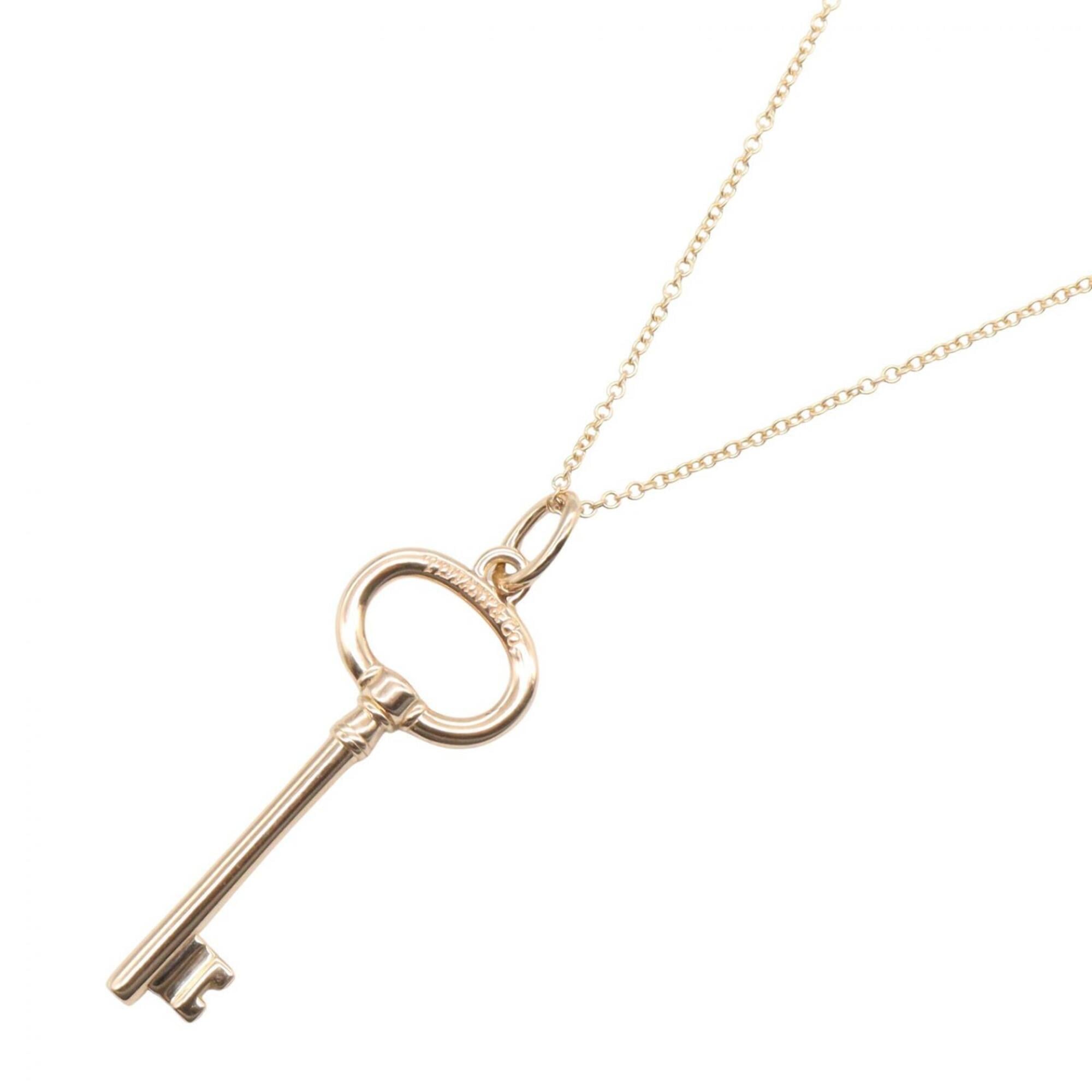 Tiffany & Co. Oval Key Necklace, 18K Pink Gold (PG), Women\'s Jewelry, Tone