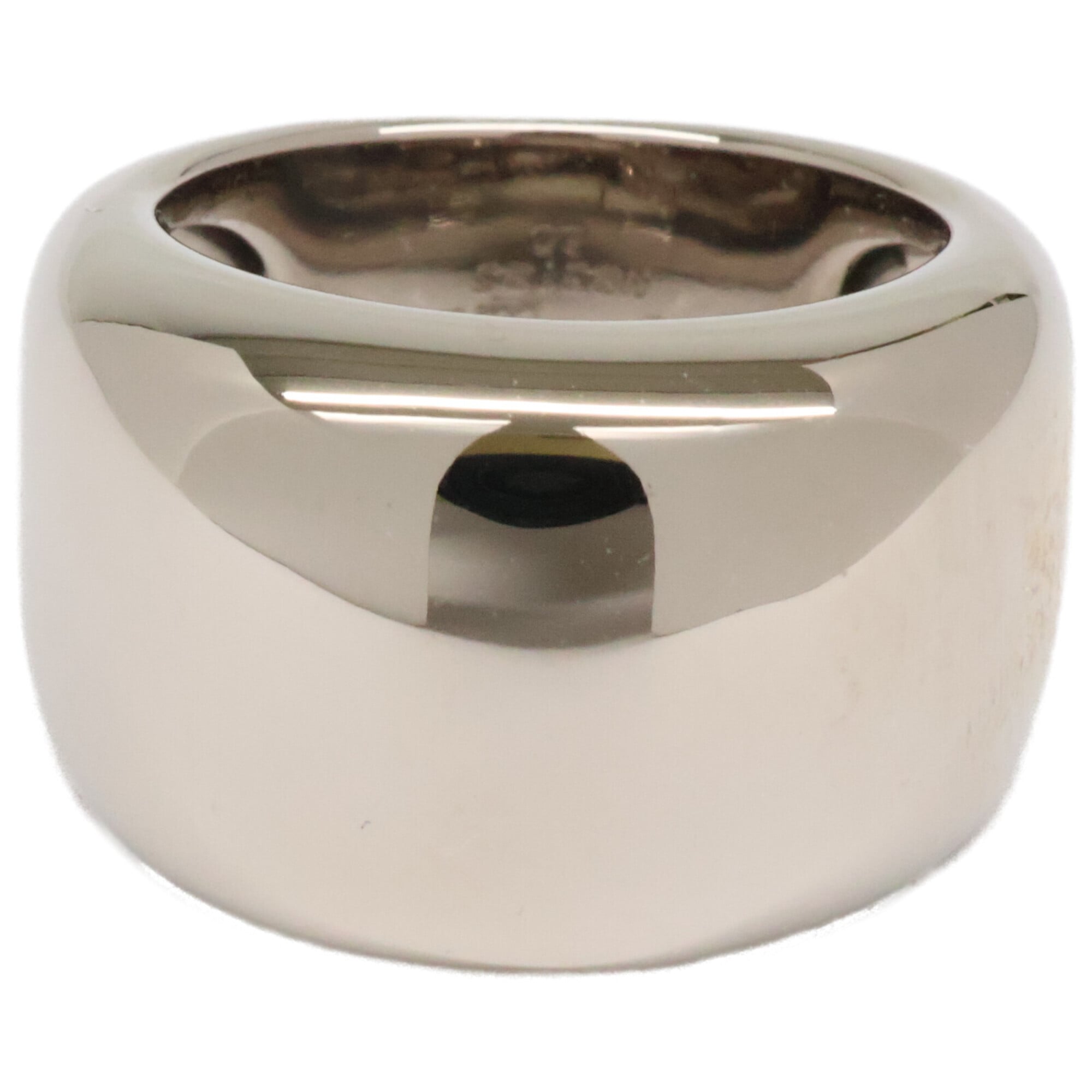 Cartier Nouvelle Vague Ring, size 50, white gold, newly polished, for women.