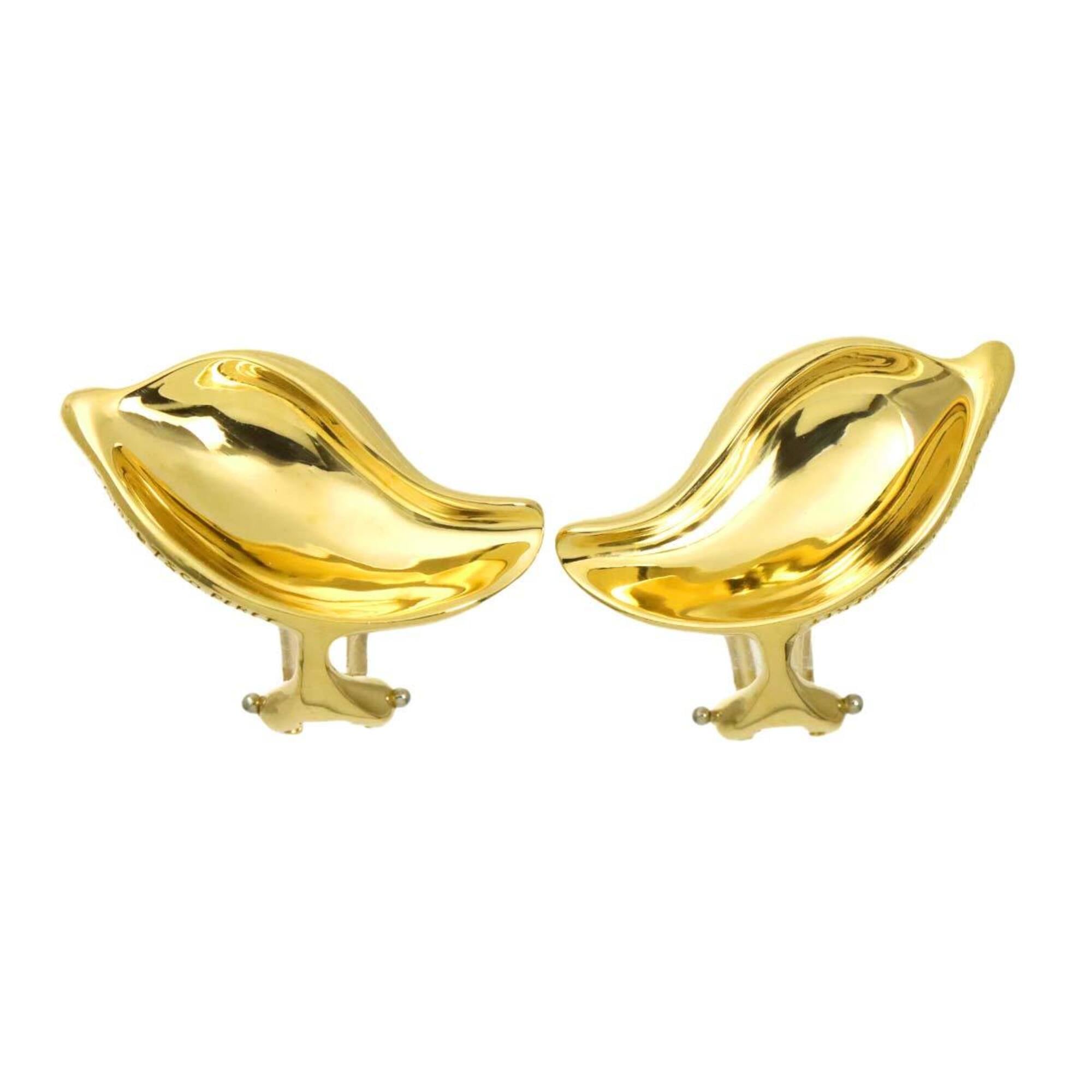Tiffany & Co. Leaf Earrings, 18K Yellow Gold (750), Clip-on Earrings