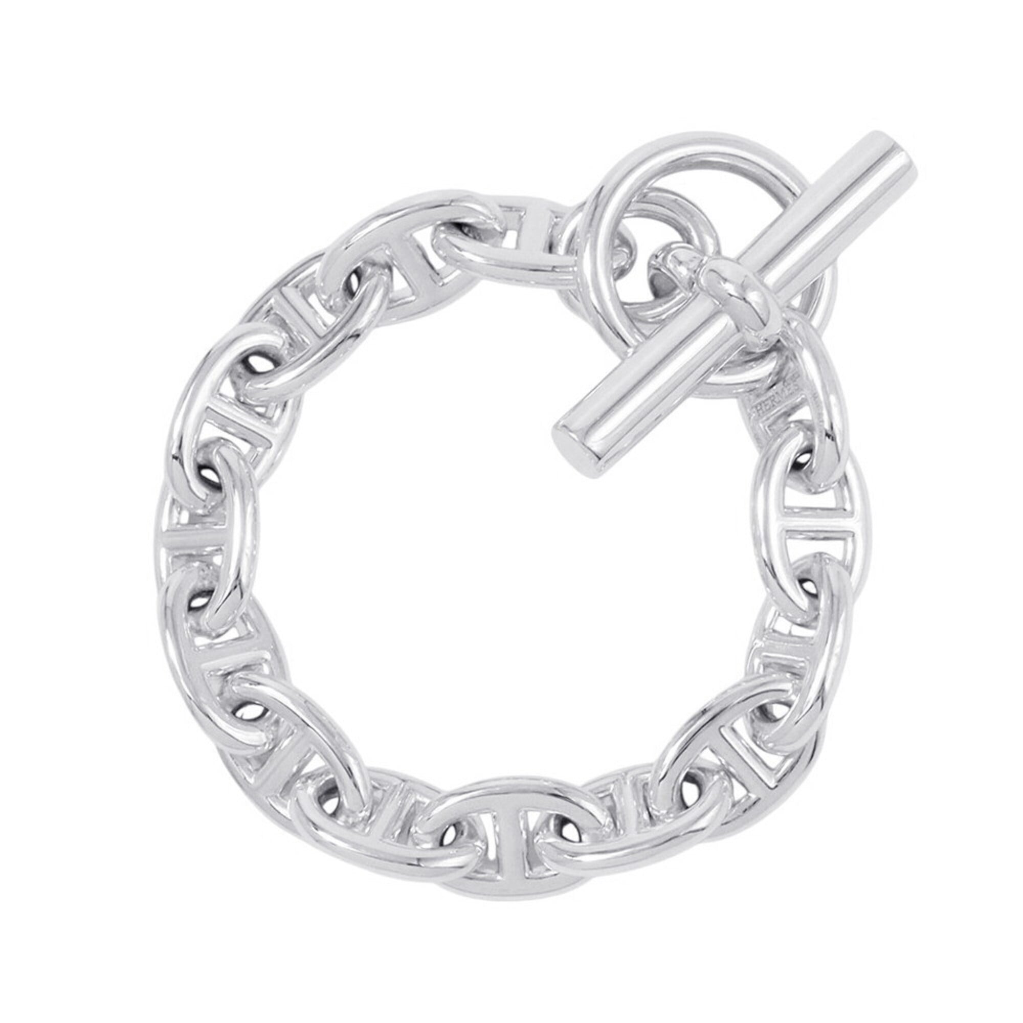 Hermes Chaine d\'Ancre PM Bracelet, 14 links, SV925 silver.