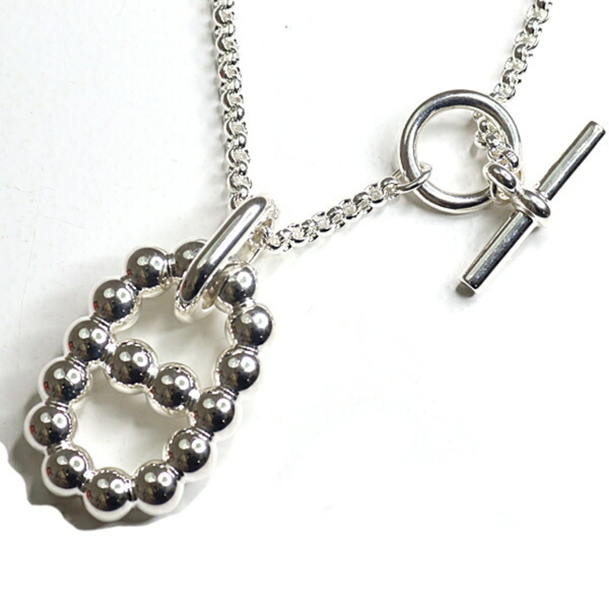 Hermes Chaine d\'ancre Alea II GM pendant, silver (Ag925), unused.