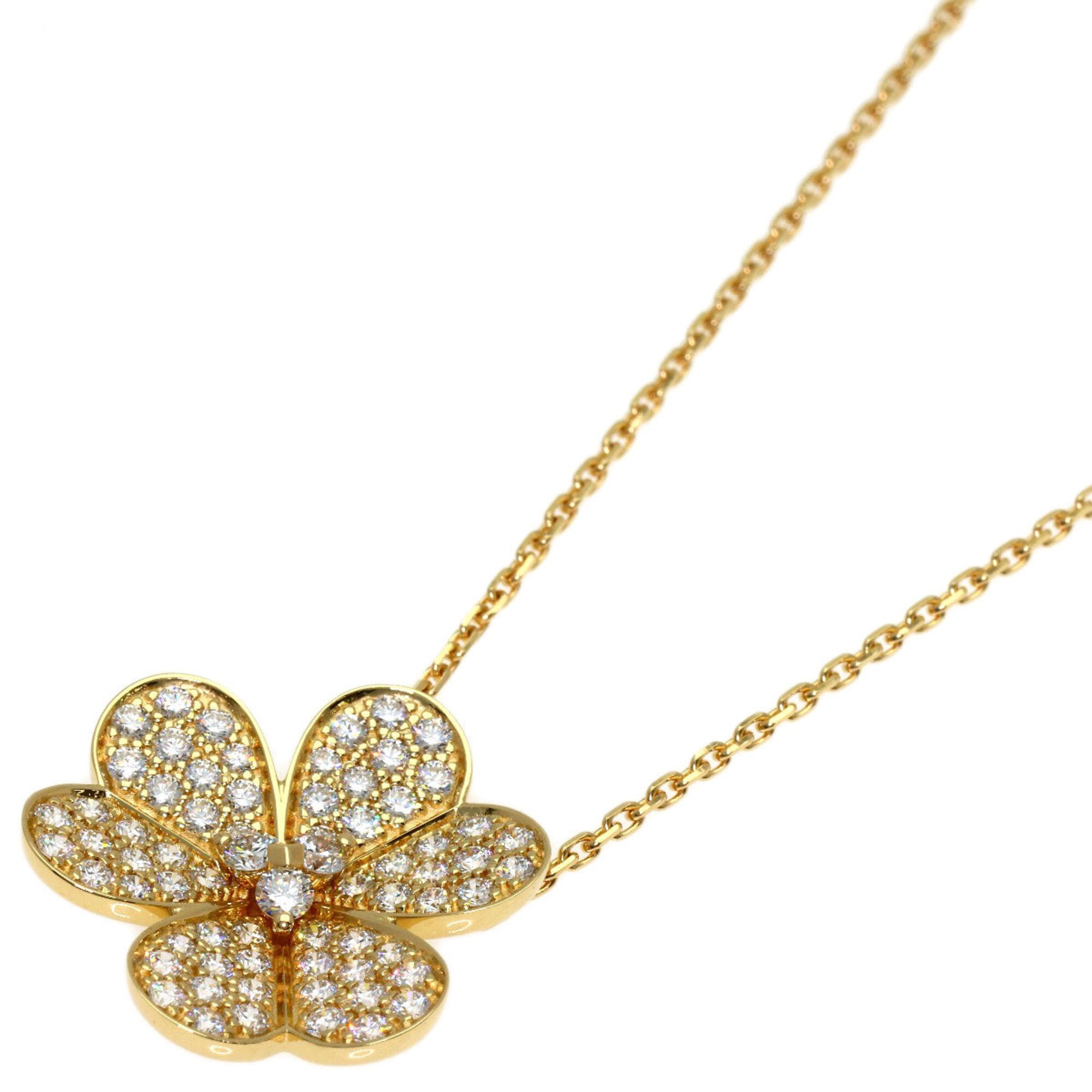 Van Cleef & Arpels Frivole Large Diamond Necklace, 18K Yellow Gold, Women\'s