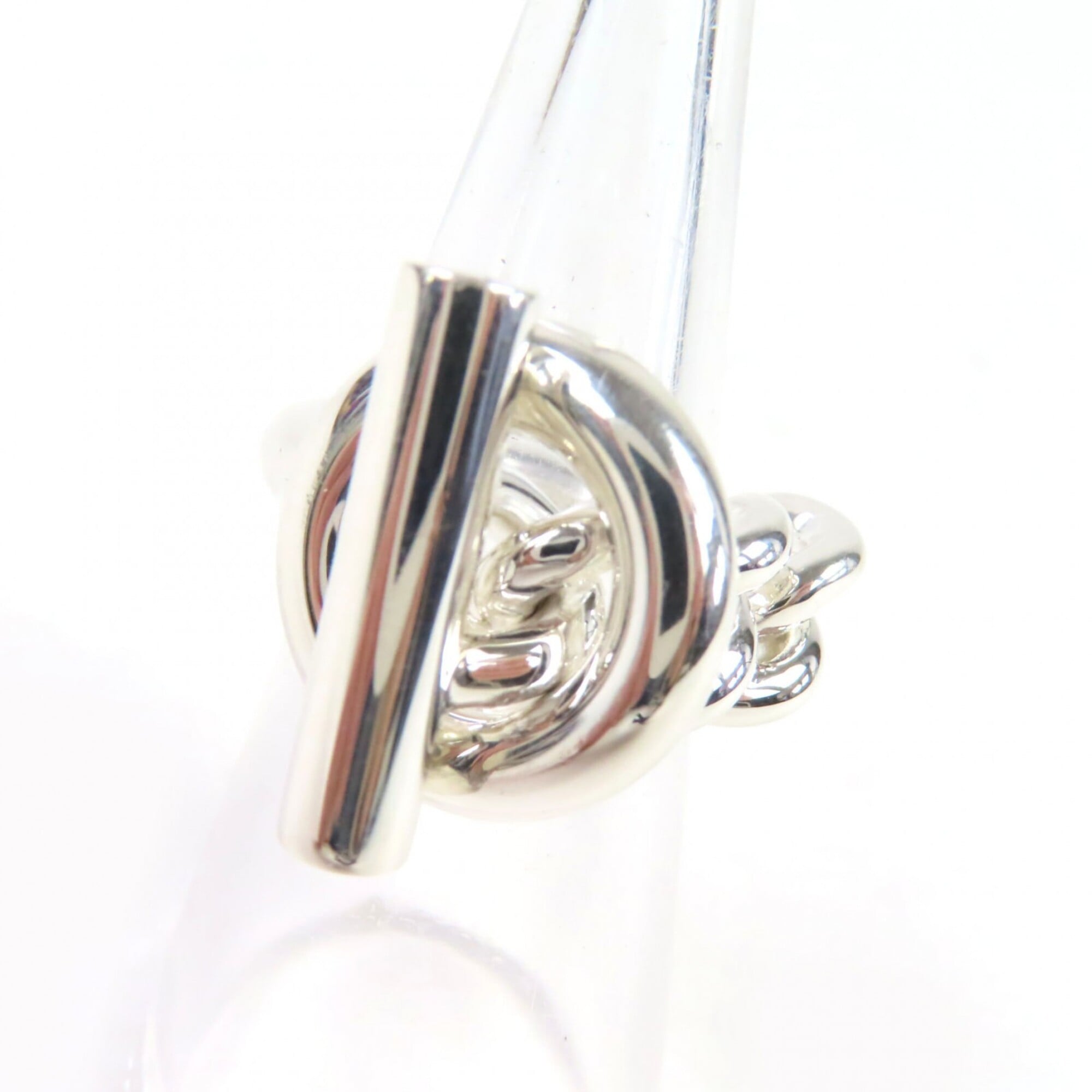 HERMES Croisette Ring, AG925, 2023 model, Silver, Size 49 (equivalent to Japanese size), Made in Ita