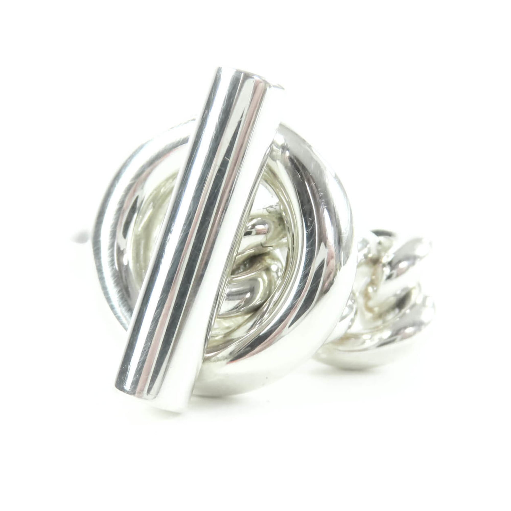 HERMES Croisette Ring, AG925, 2023 model, Silver, Size 51 (equivalent to Japanese size), with box, M