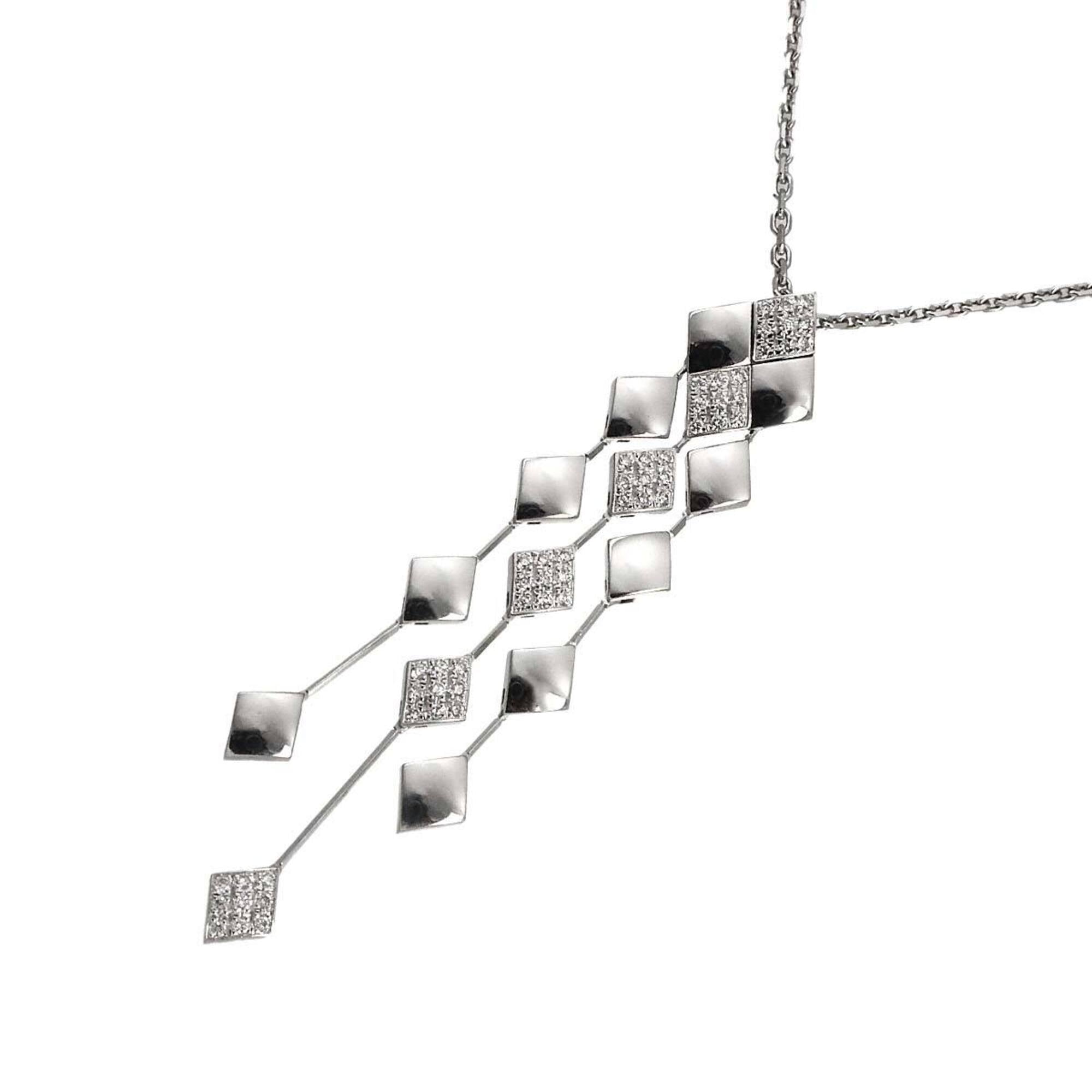 Chanel MatelassŽ Diamond Necklace, 40cm, 18K White Gold (750)