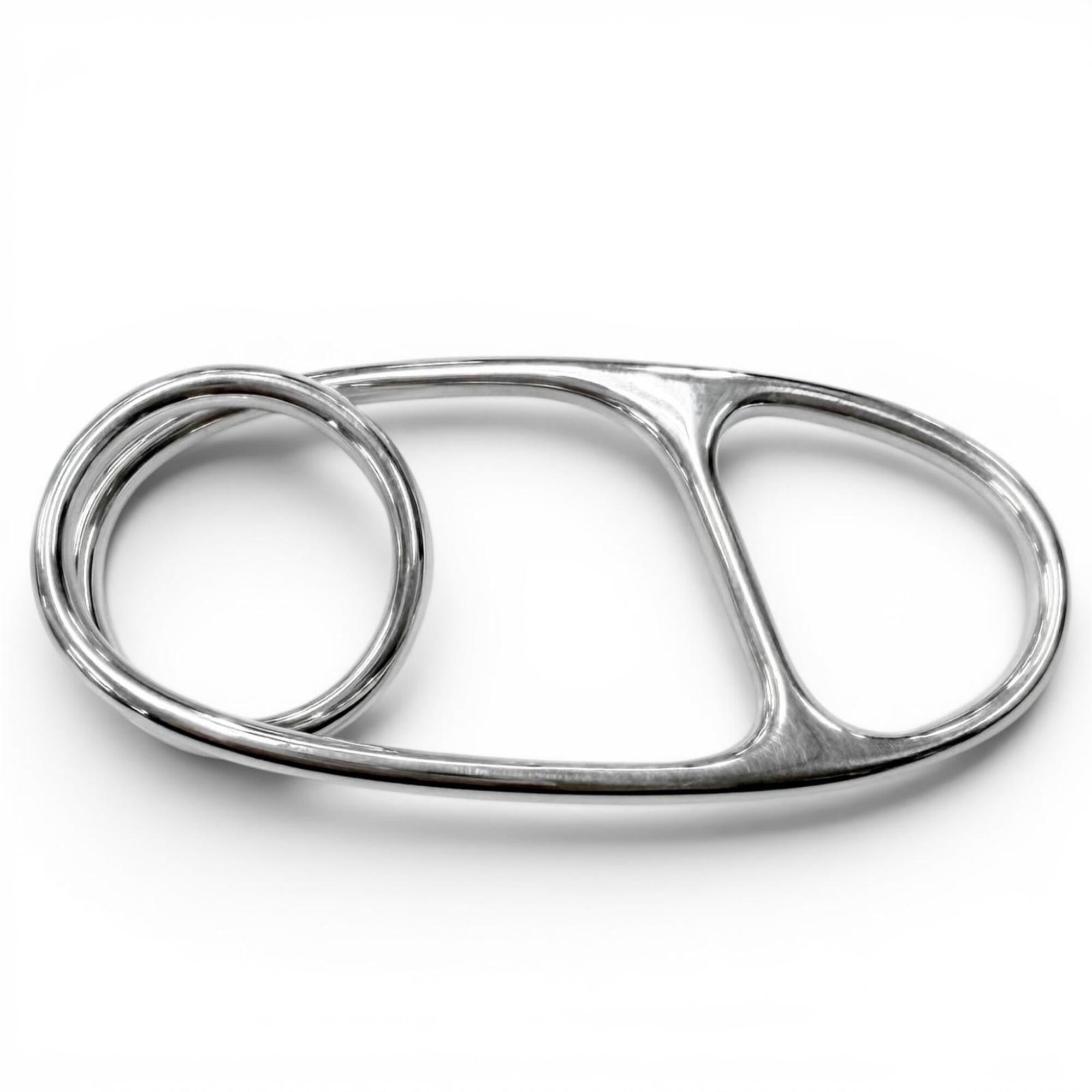 HERMES (Hermes) 2023 model, SV925 Chaine d\'Ancre Punk Triple Ring, Silver, Size 56, Made in France,