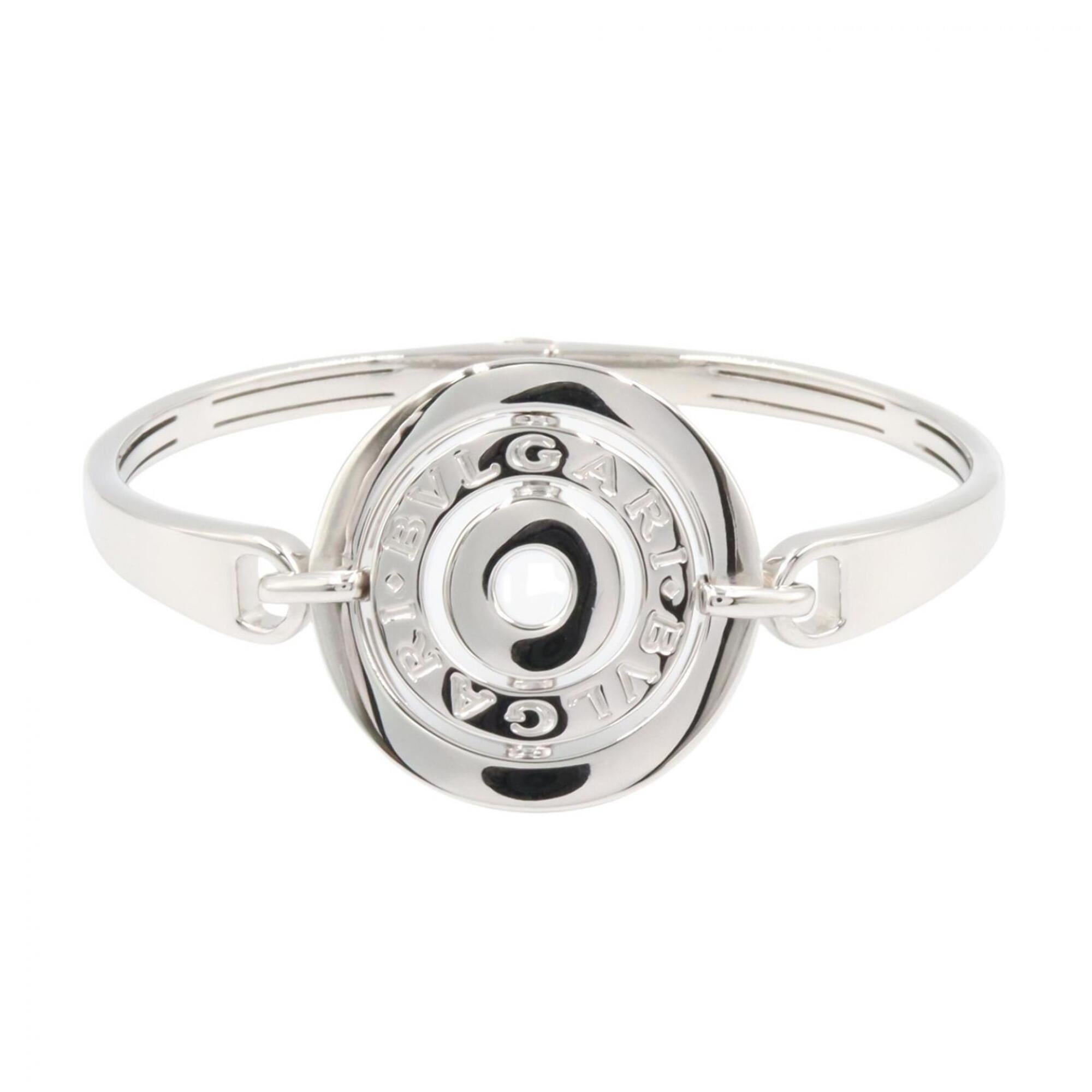 Bulgari BVLGARI Astrale Cerchi Bracelet, 18KWG (White Gold), Women\'s, Silver Tone
