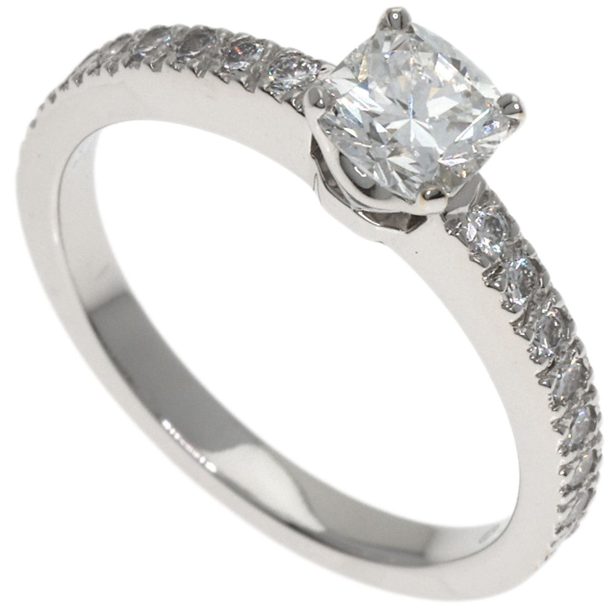 Tiffany & Co. Solitaire Diamond Ring in Platinum PT950 for Women.
