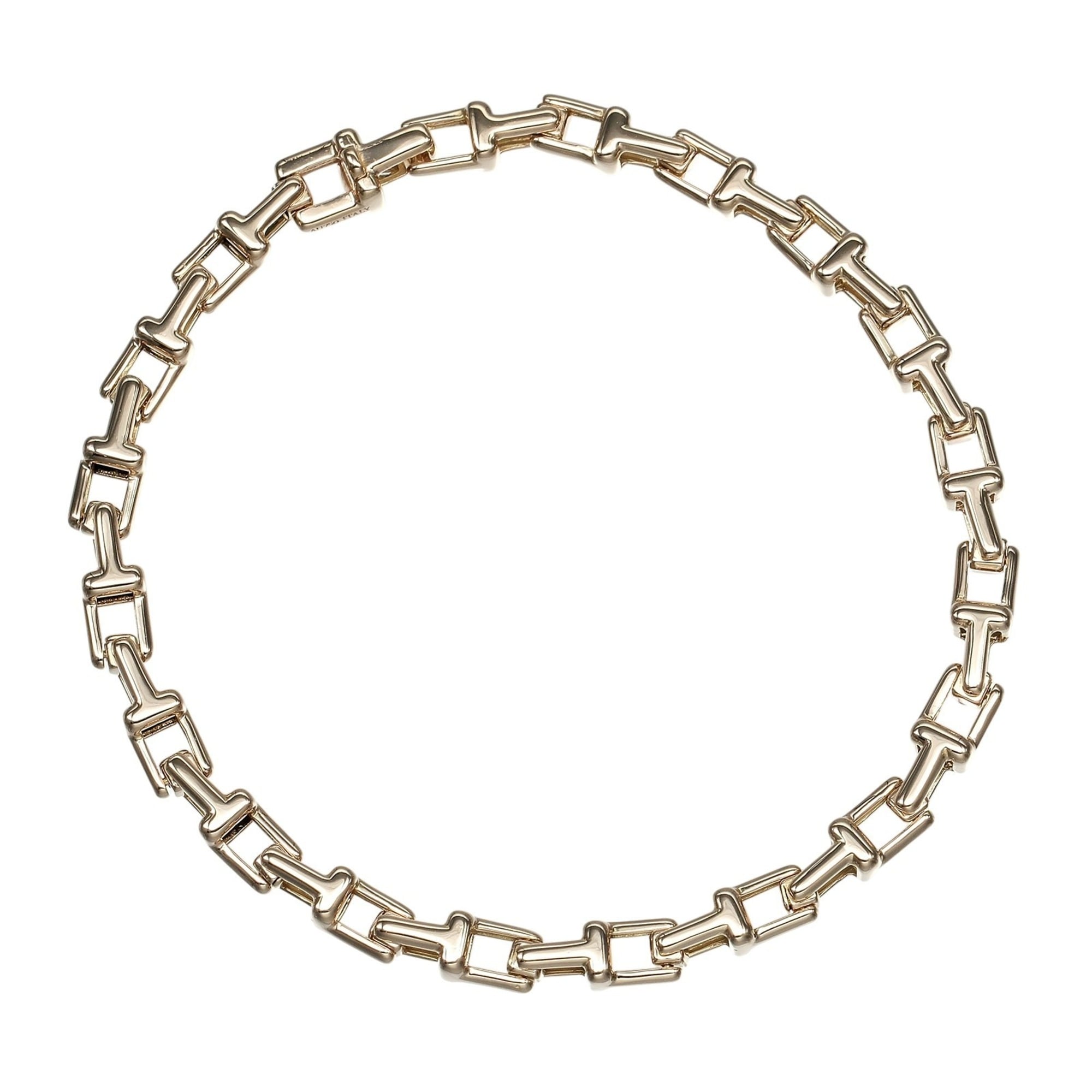Tiffany & Co. T Narrow Bracelet, 18K Pink Gold, Approx. 11.7g.