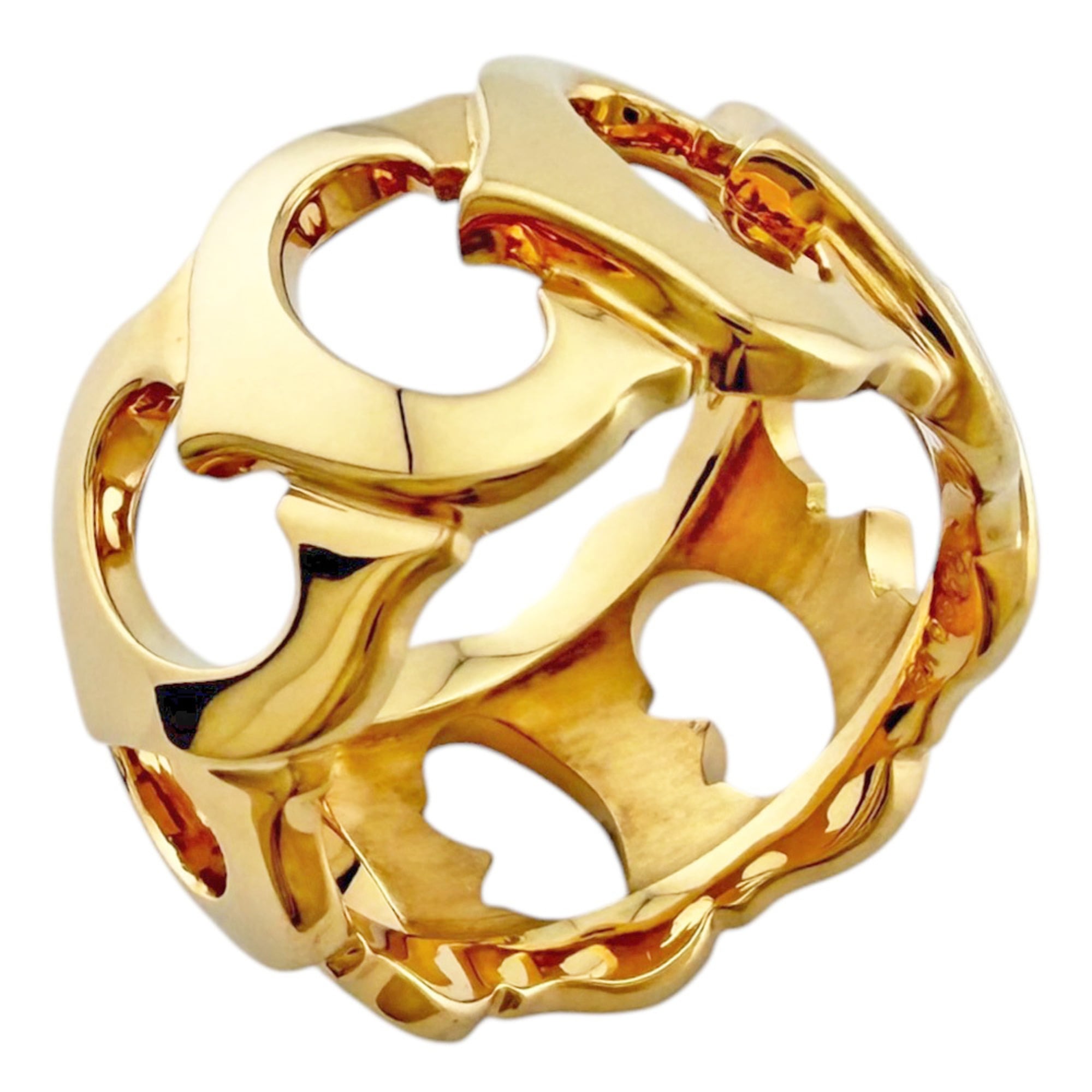 Cartier C de Ring, 18K Yellow Gold, Women\'s, Used.