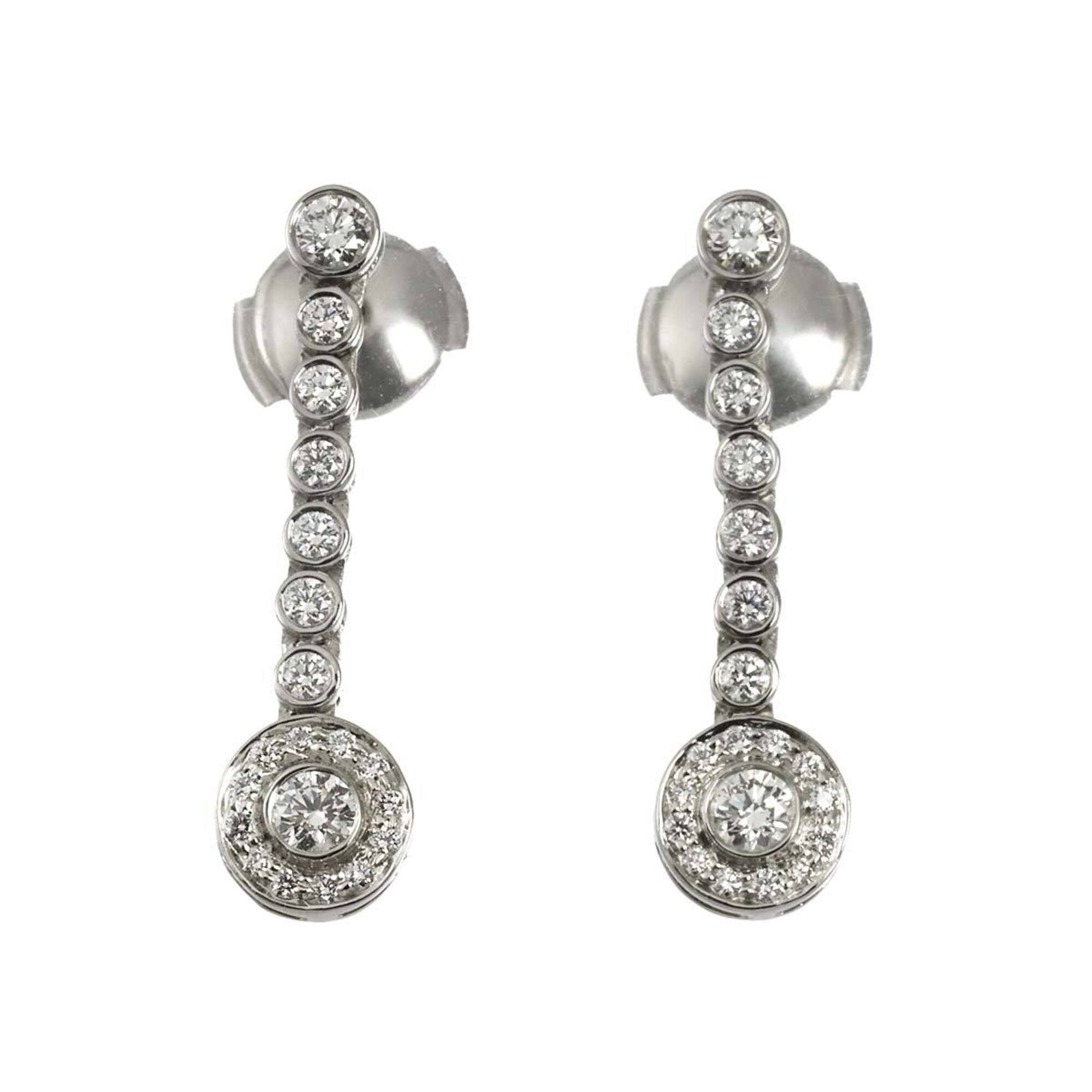 Tiffany & Co. Jazz Graduated Diamond Earrings, Platinum (Pt)